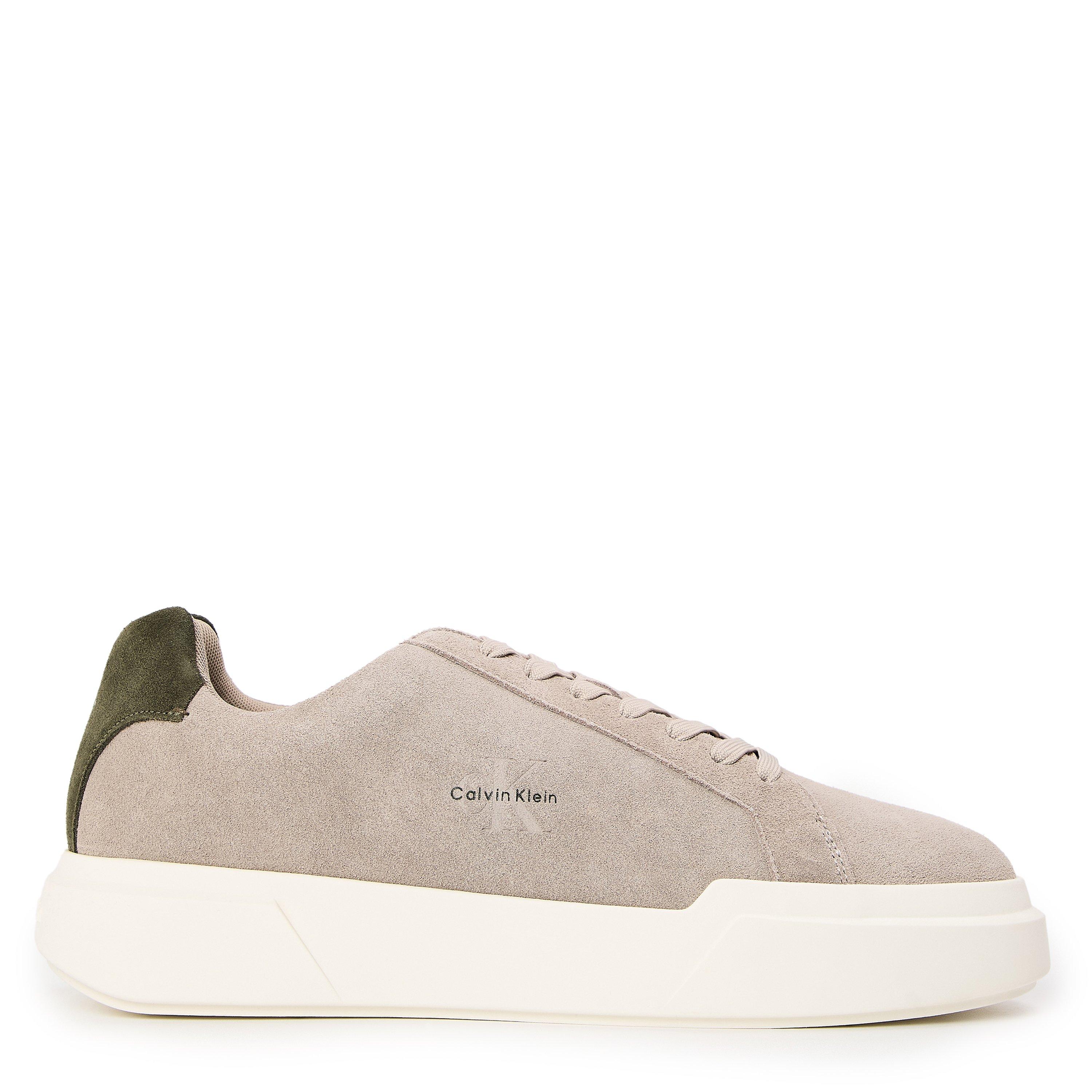 Calvin Klein Men's Chunky Cup Low-Top Trainers - Taupe/Wht/Grn - 10 (44)
