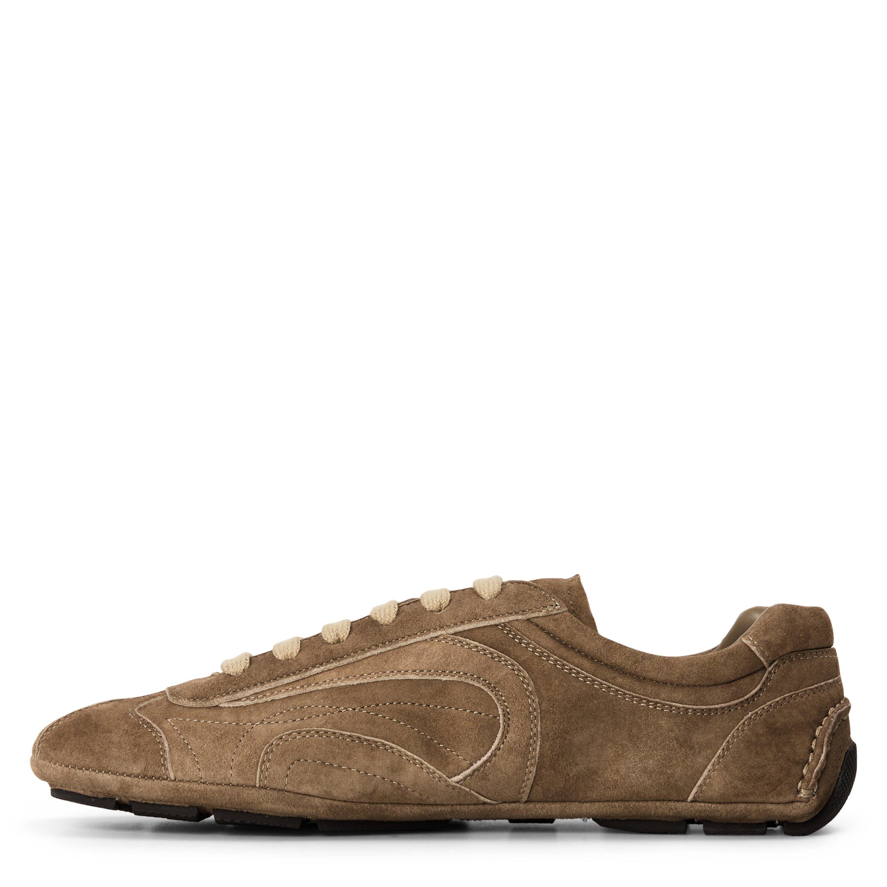 Beige - Prada - Men's Montecarlo Suede Low-Top Trainers - 2