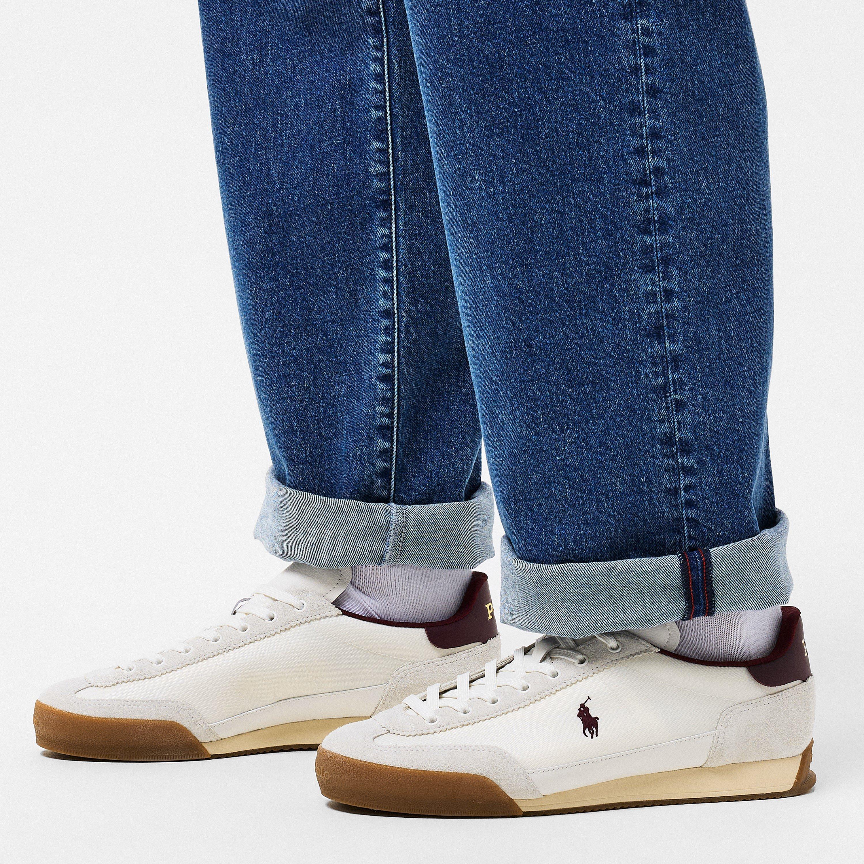 Deck Wht/Wine - Polo Ralph Lauren - Men's Hester Low-Top Trainers - 3