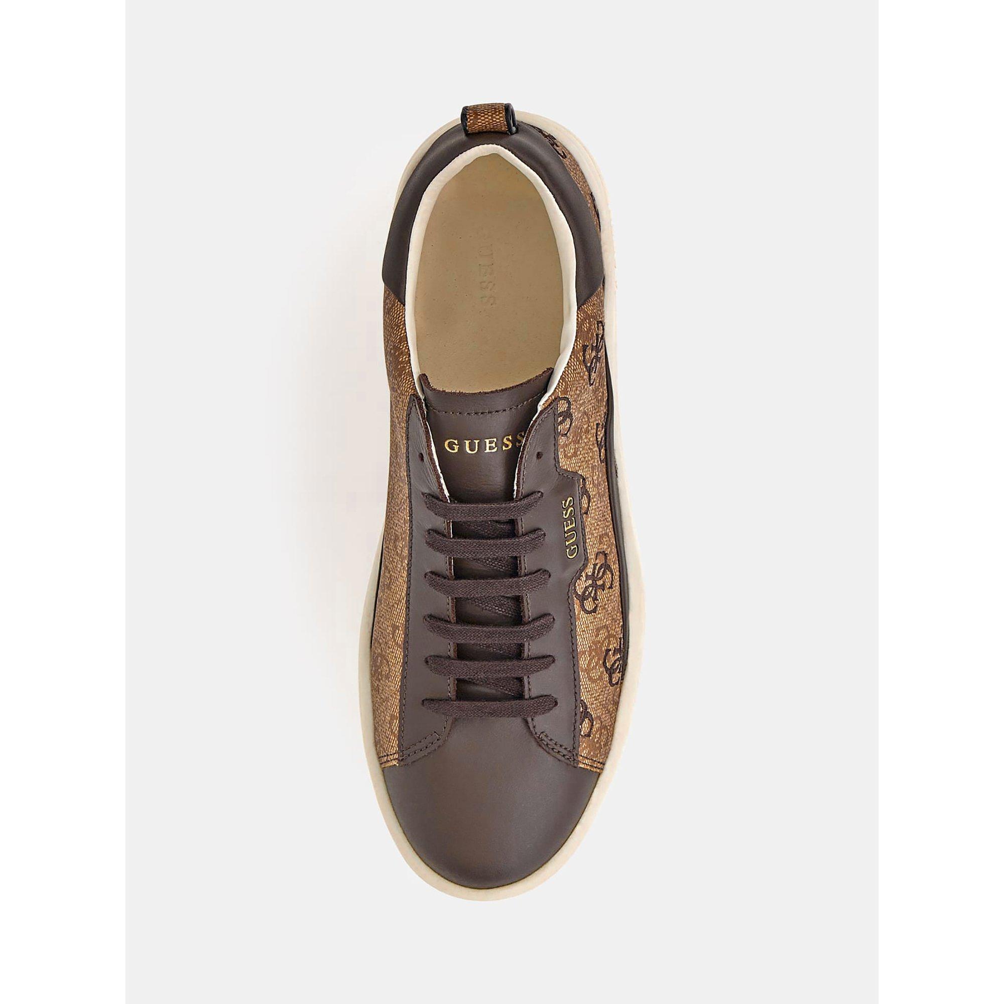 Brown BEIBR - Guess - Verona 4G Low Top Trainers - 5