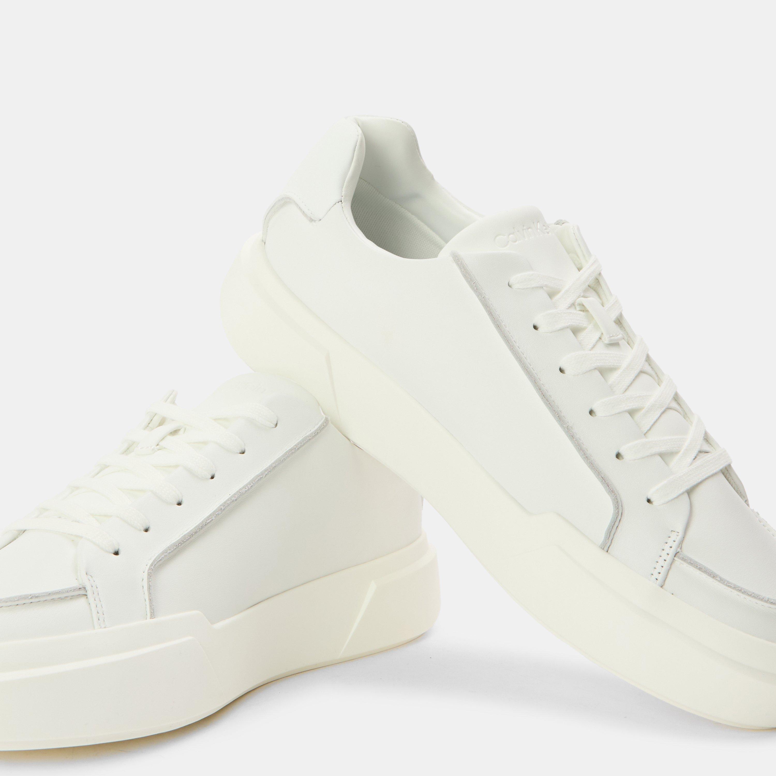 Triple White - Calvin Klein - Men's Chunky Low-Top Trainers - 3