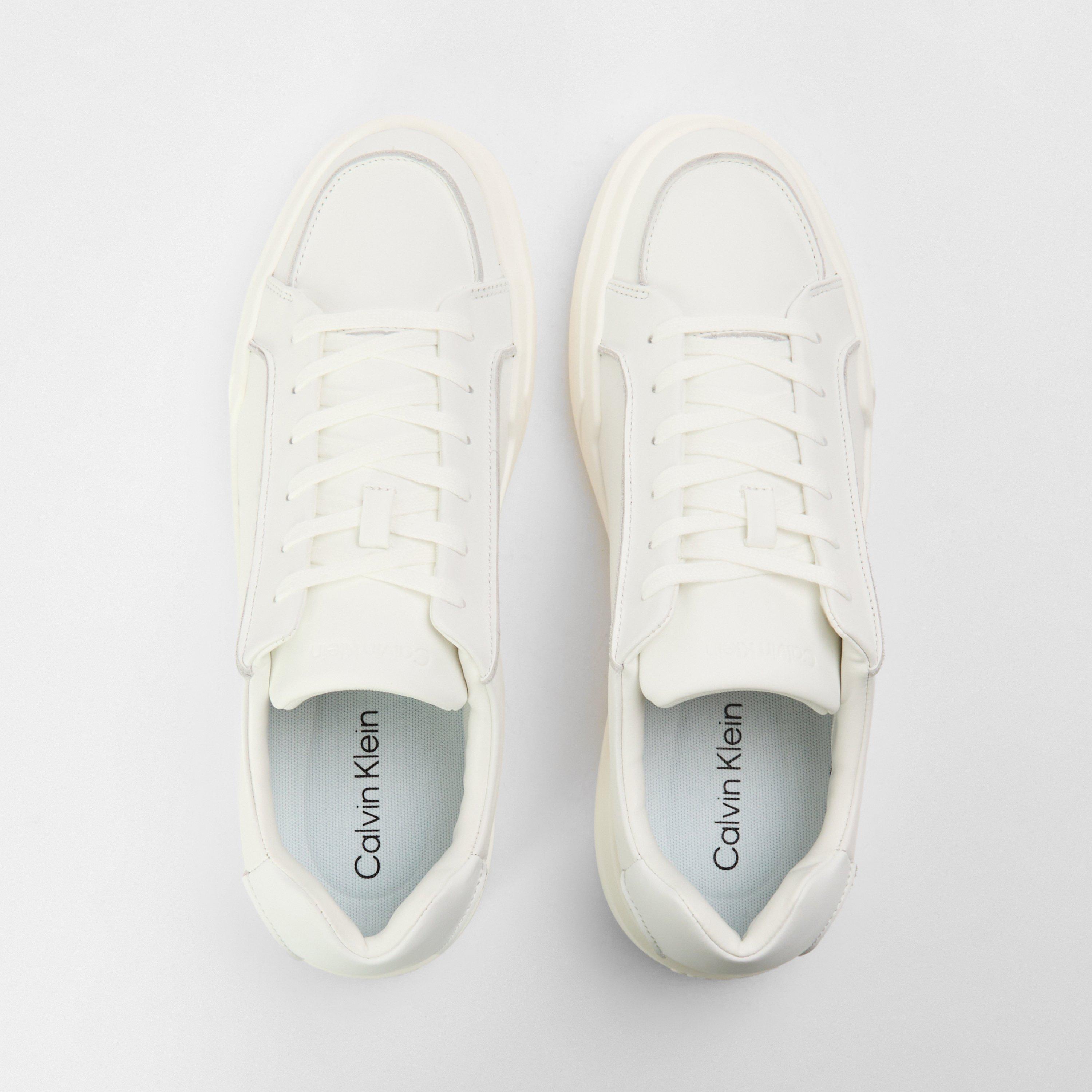 Triple White - Calvin Klein - Men's Chunky Low-Top Trainers - 4