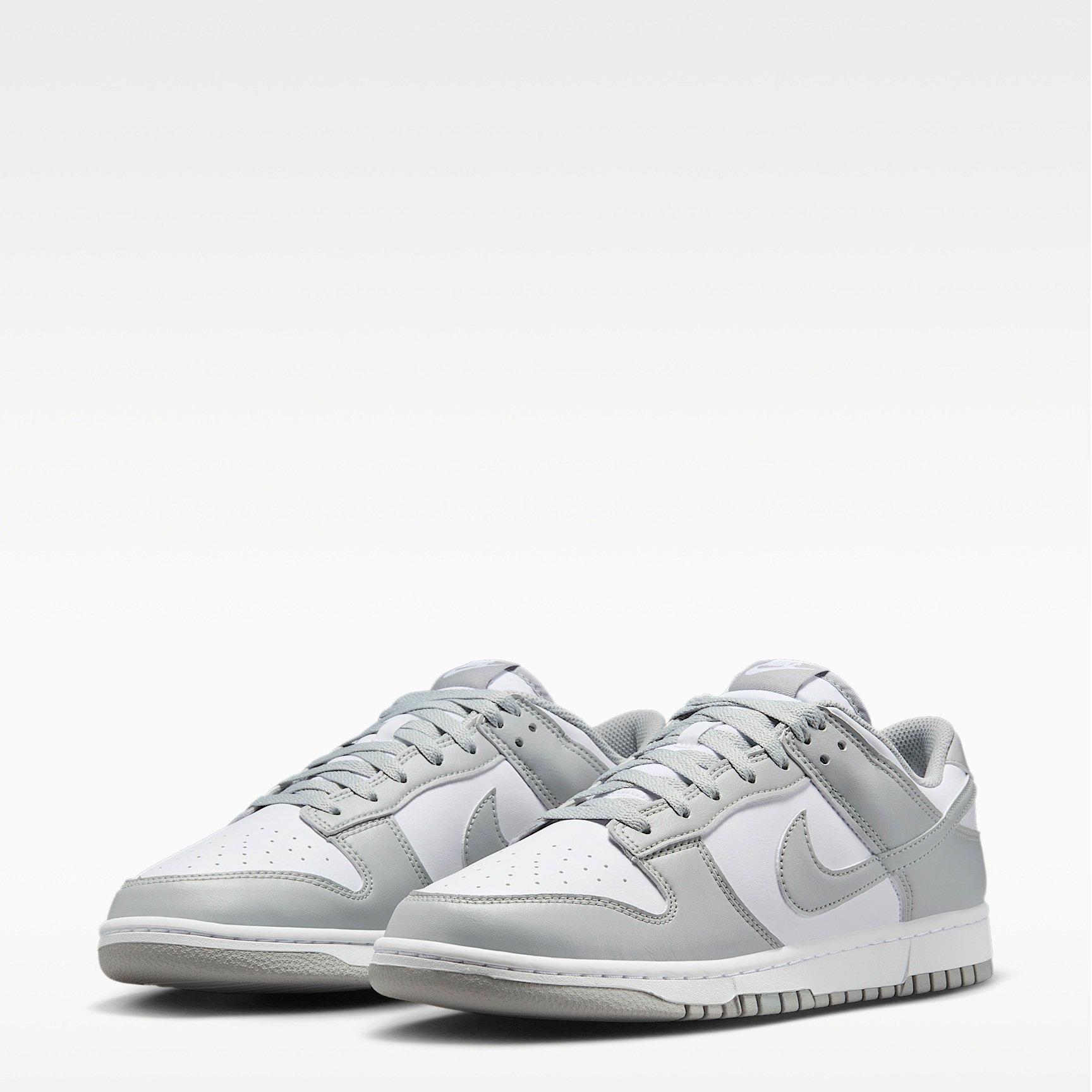 White/Smoke - Nike - Dunk Low Trainers - 4