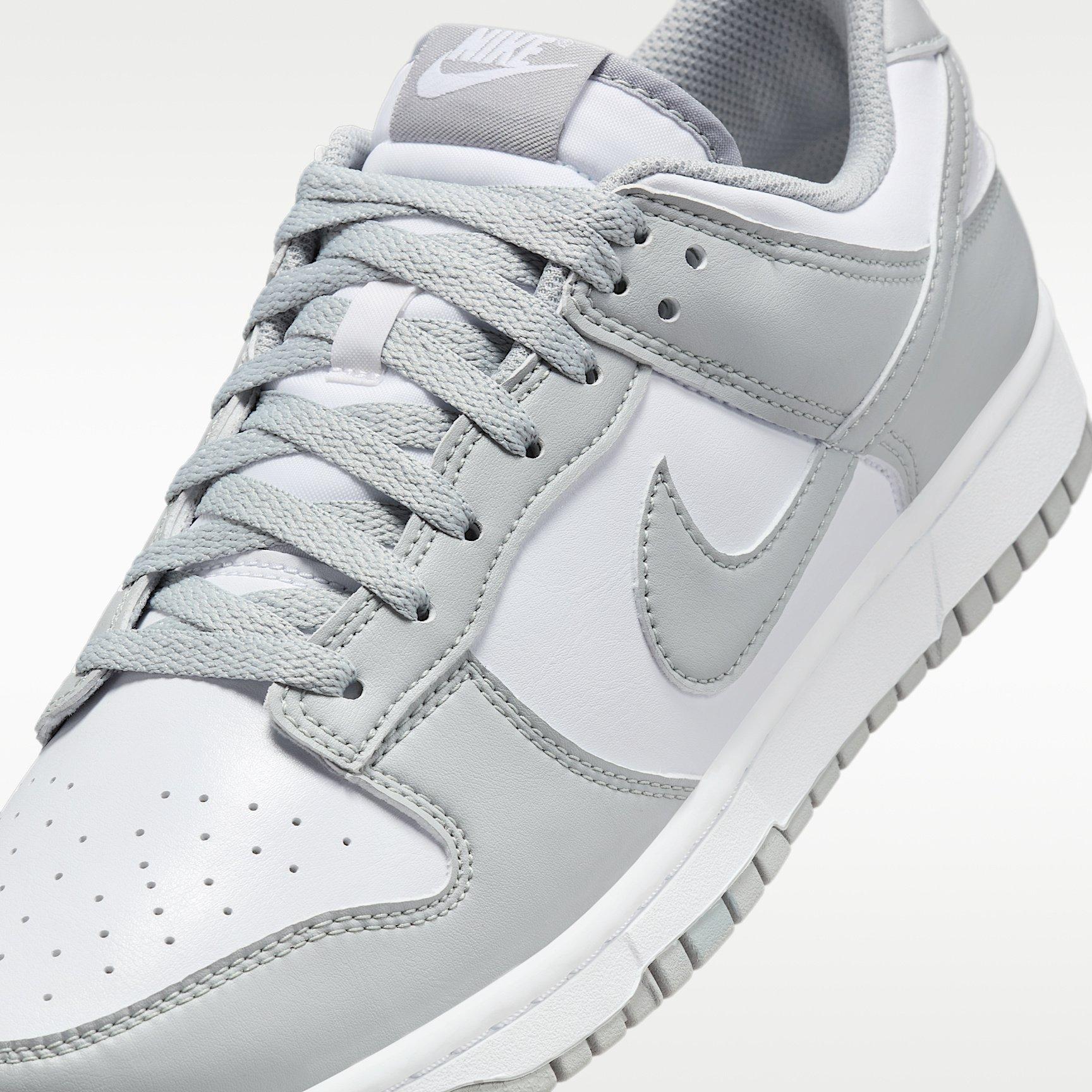 White/Smoke - Nike - Dunk Low Trainers - 7