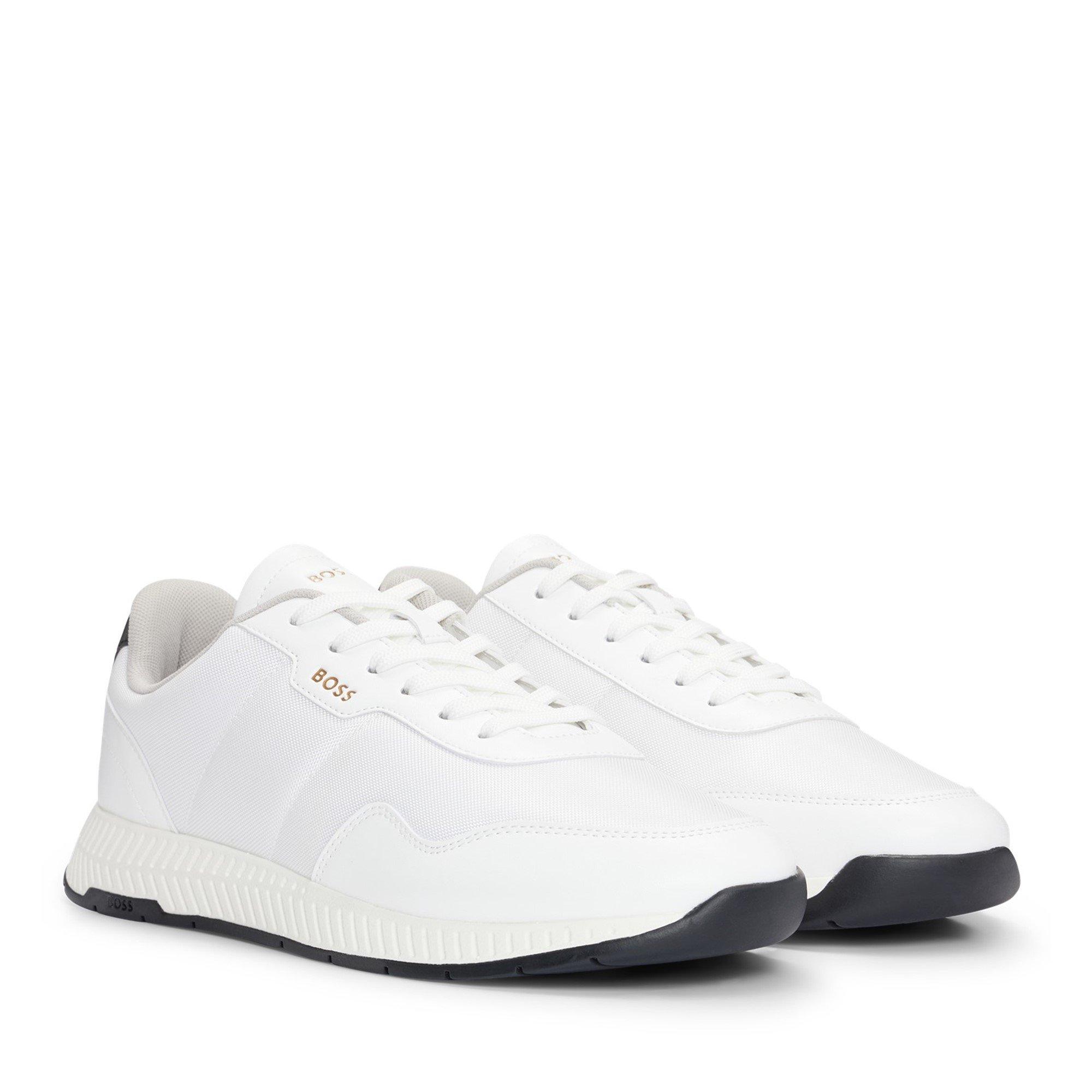 White - Boss - Men's Titanium Runner Trainers - 3