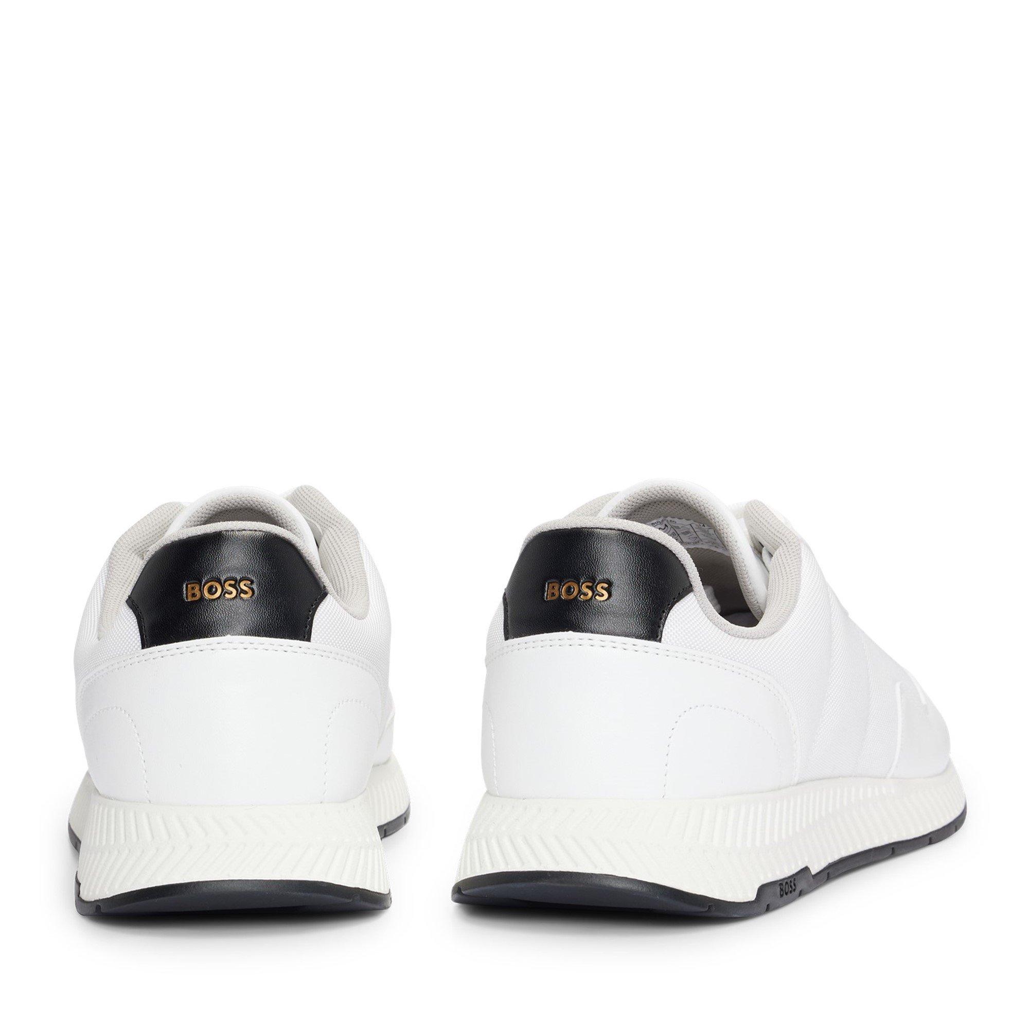 White - Boss - Men's Titanium Runner Trainers - 4