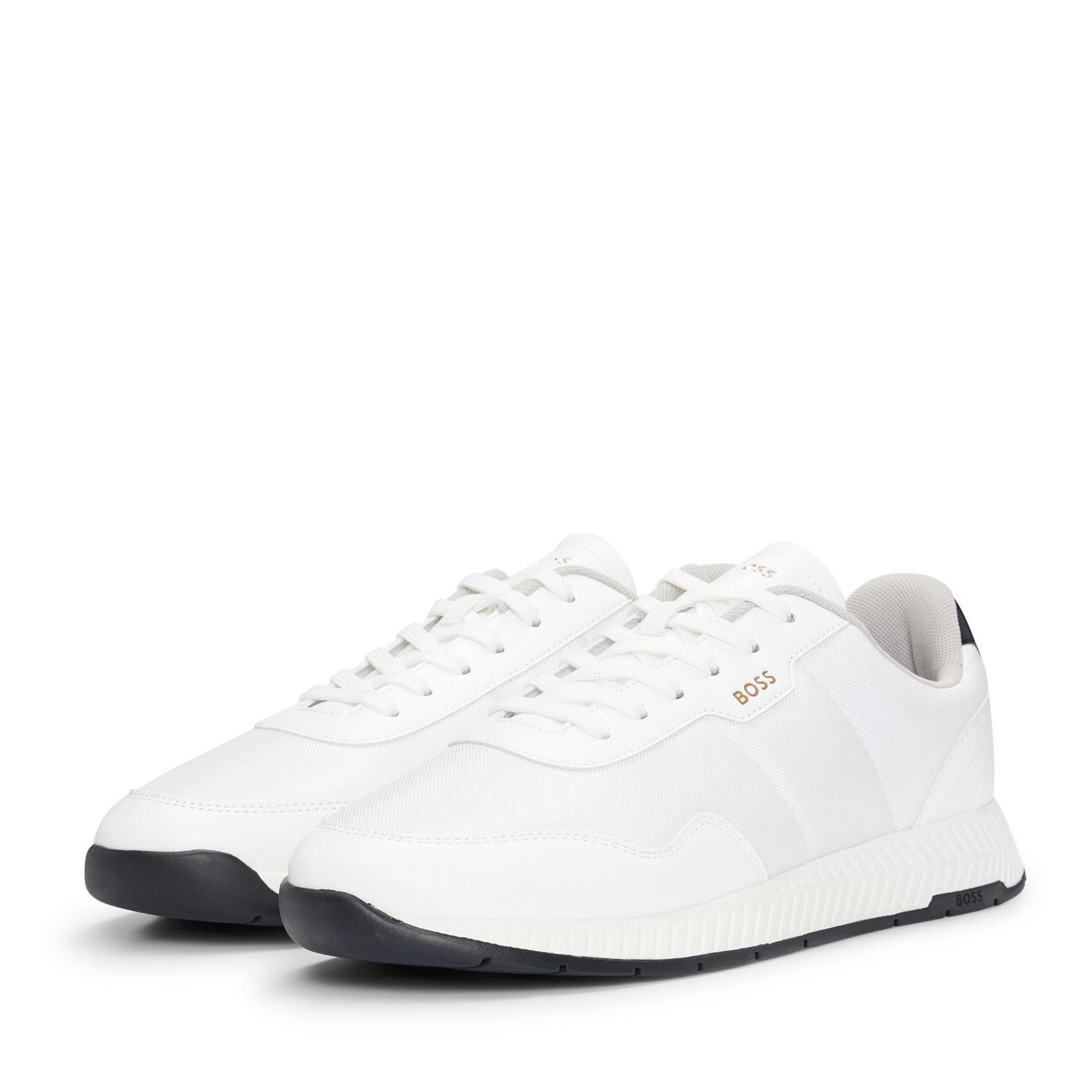 White - Boss - Men's Titanium Runner Trainers - 5