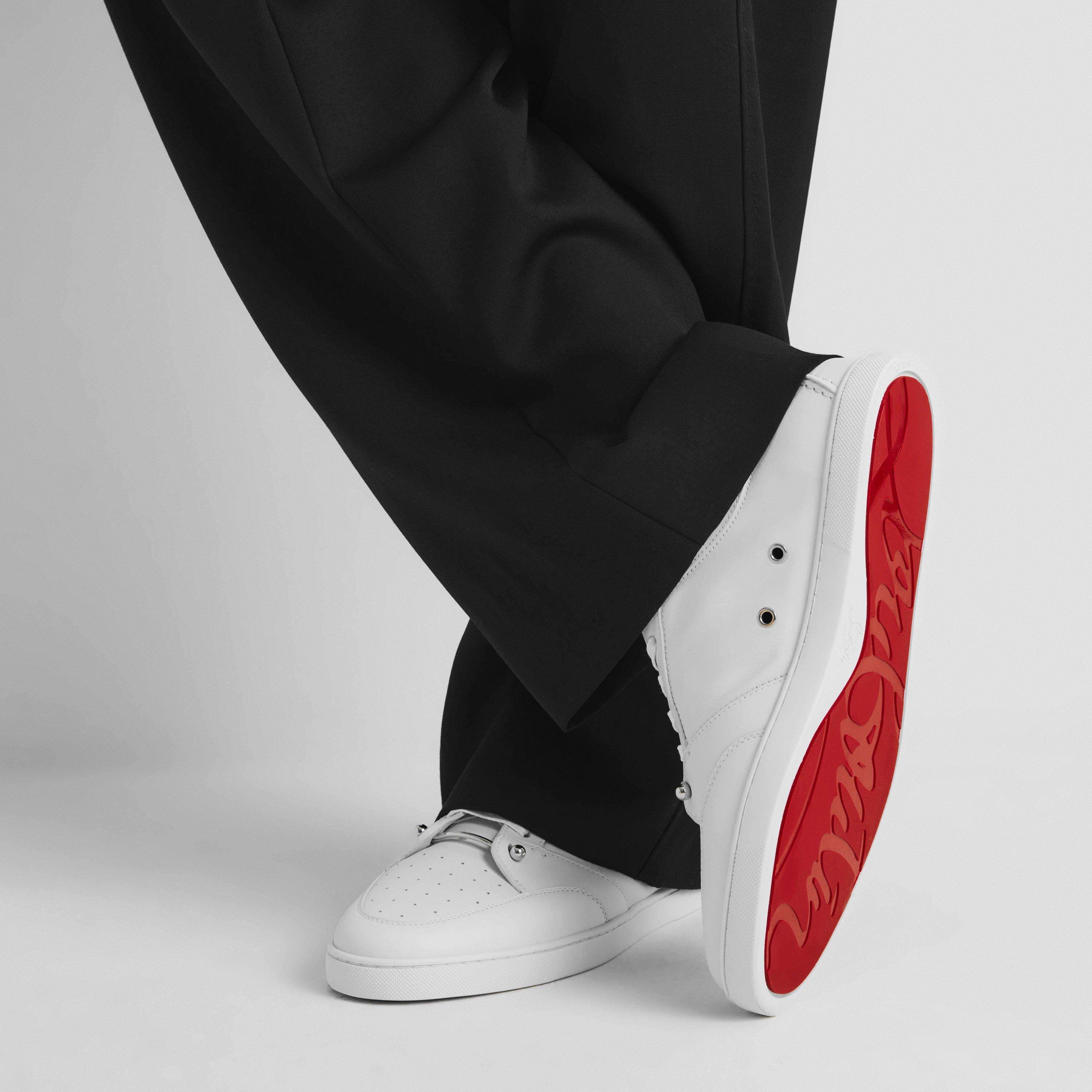 White - Christian Louboutin - Men's Chr Chambelisneak Low-Top Trainers - 3