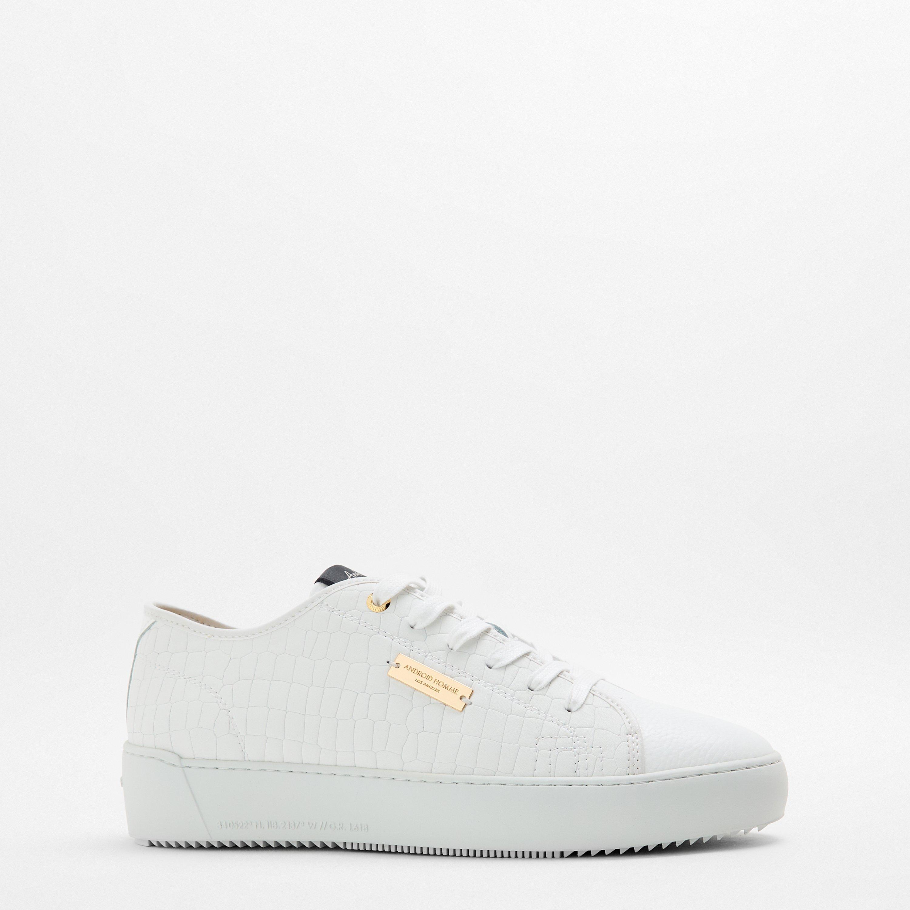 White Croc - Android Homme - Men's Low Trainers - 1