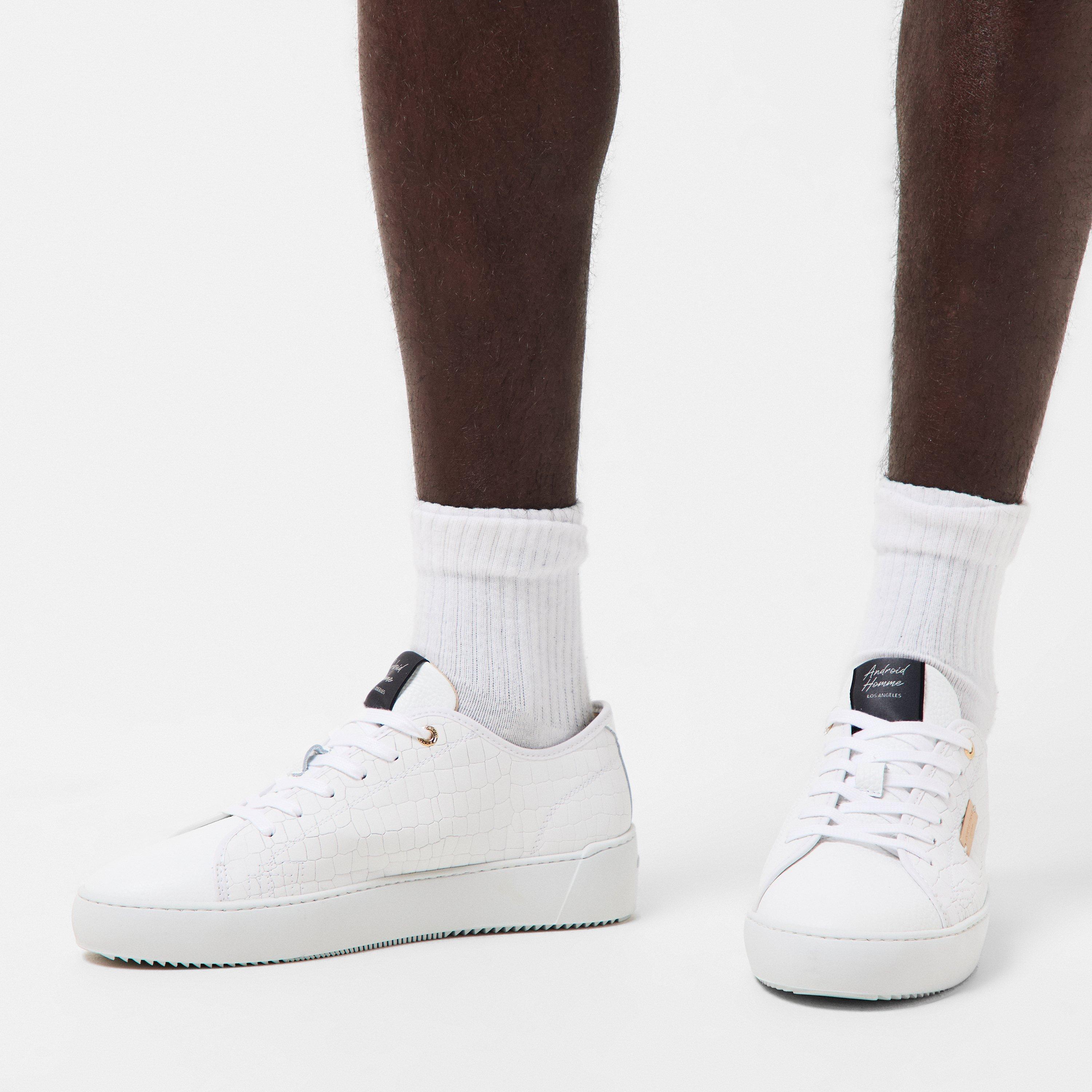 White Croc - Android Homme - Men's Low Trainers - 3