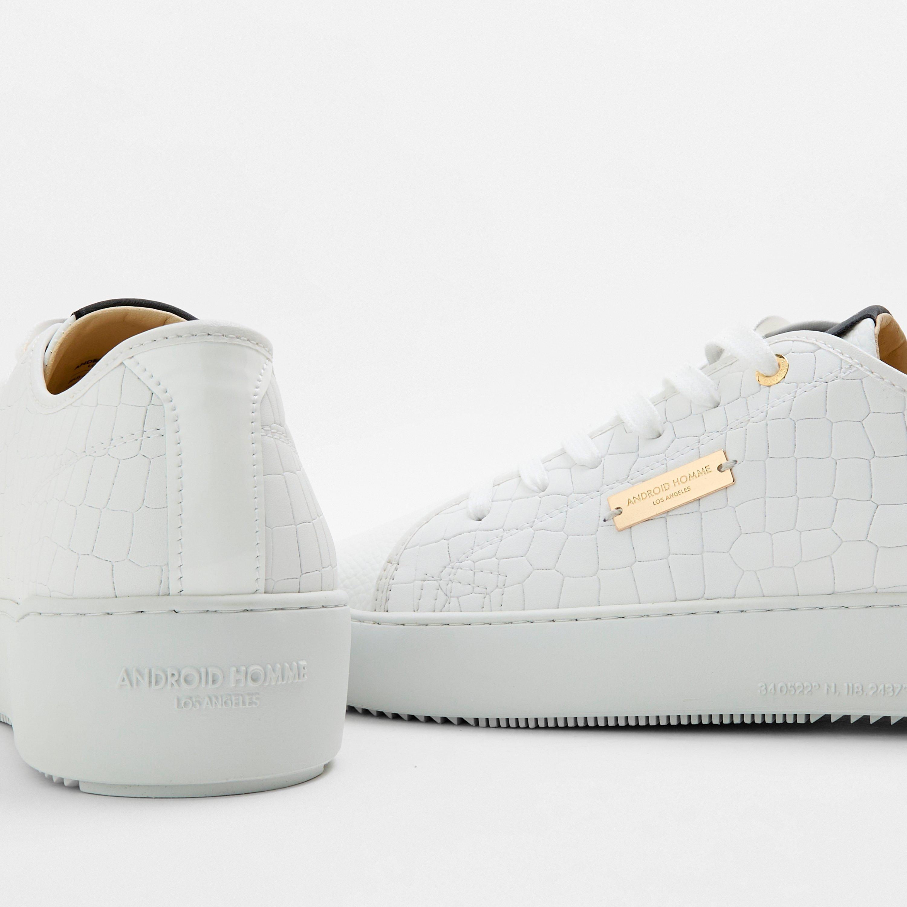 White Croc - Android Homme - Men's Low Trainers - 4