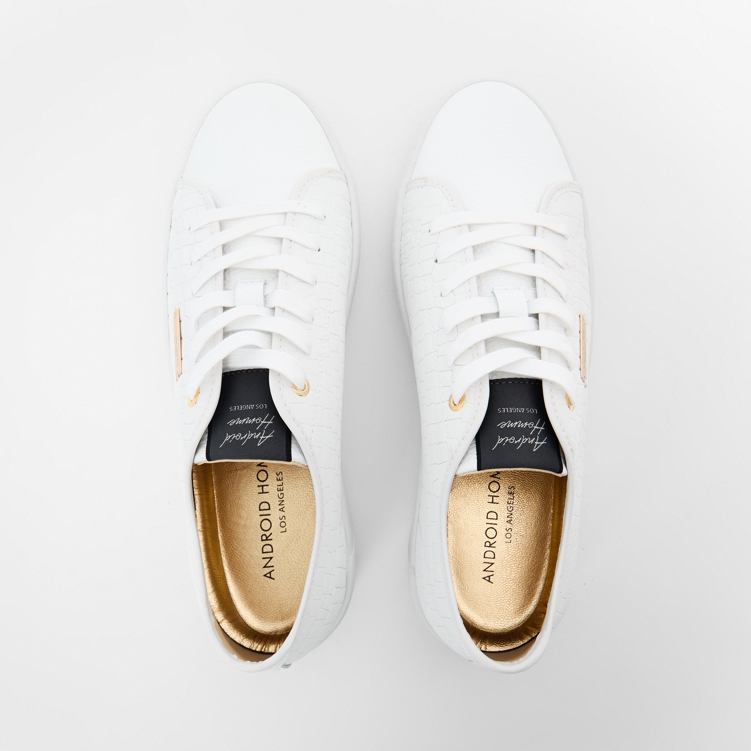 White Croc - Android Homme - Men's Low Trainers - 5