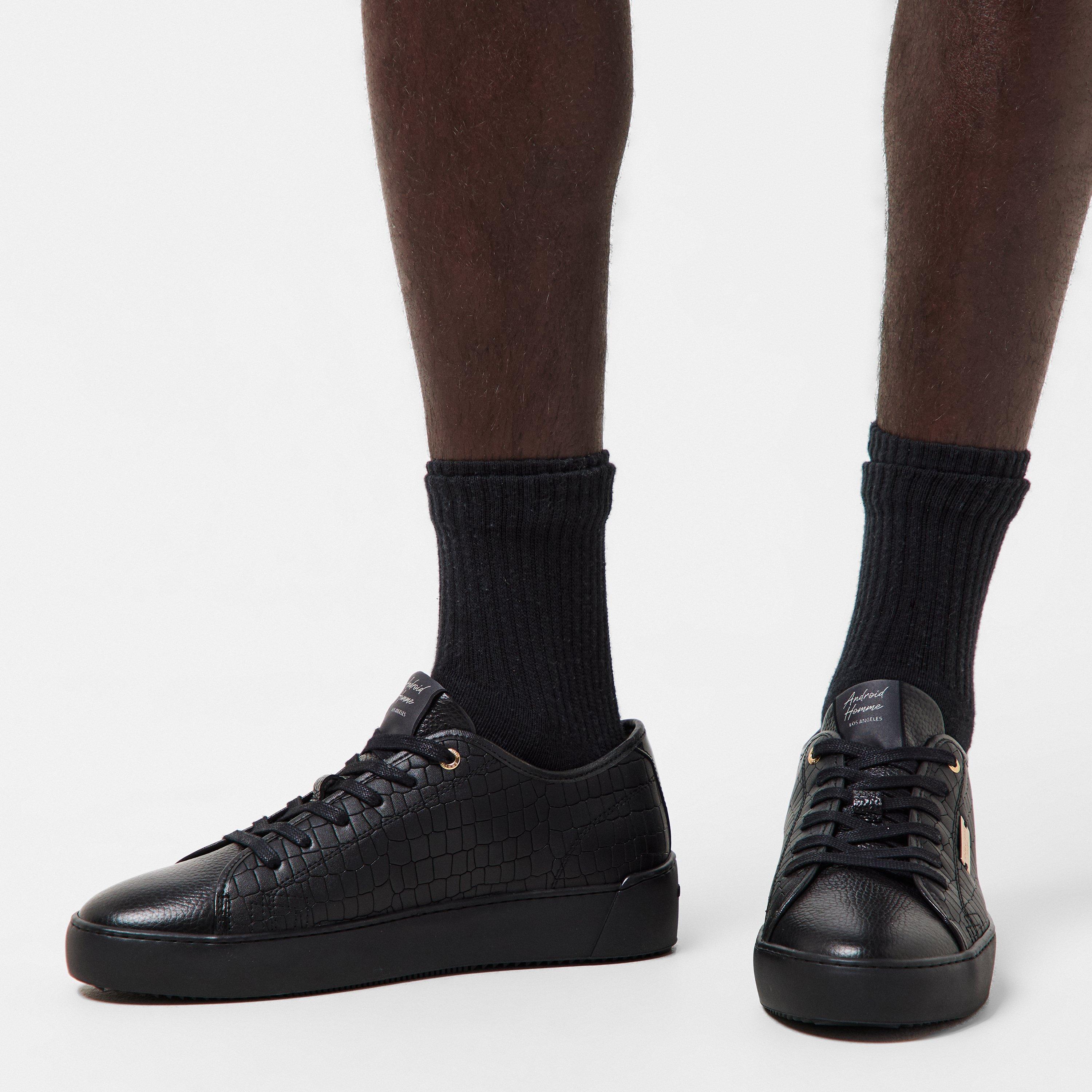 Black Croc - Android Homme - Men's Low Trainers - 3