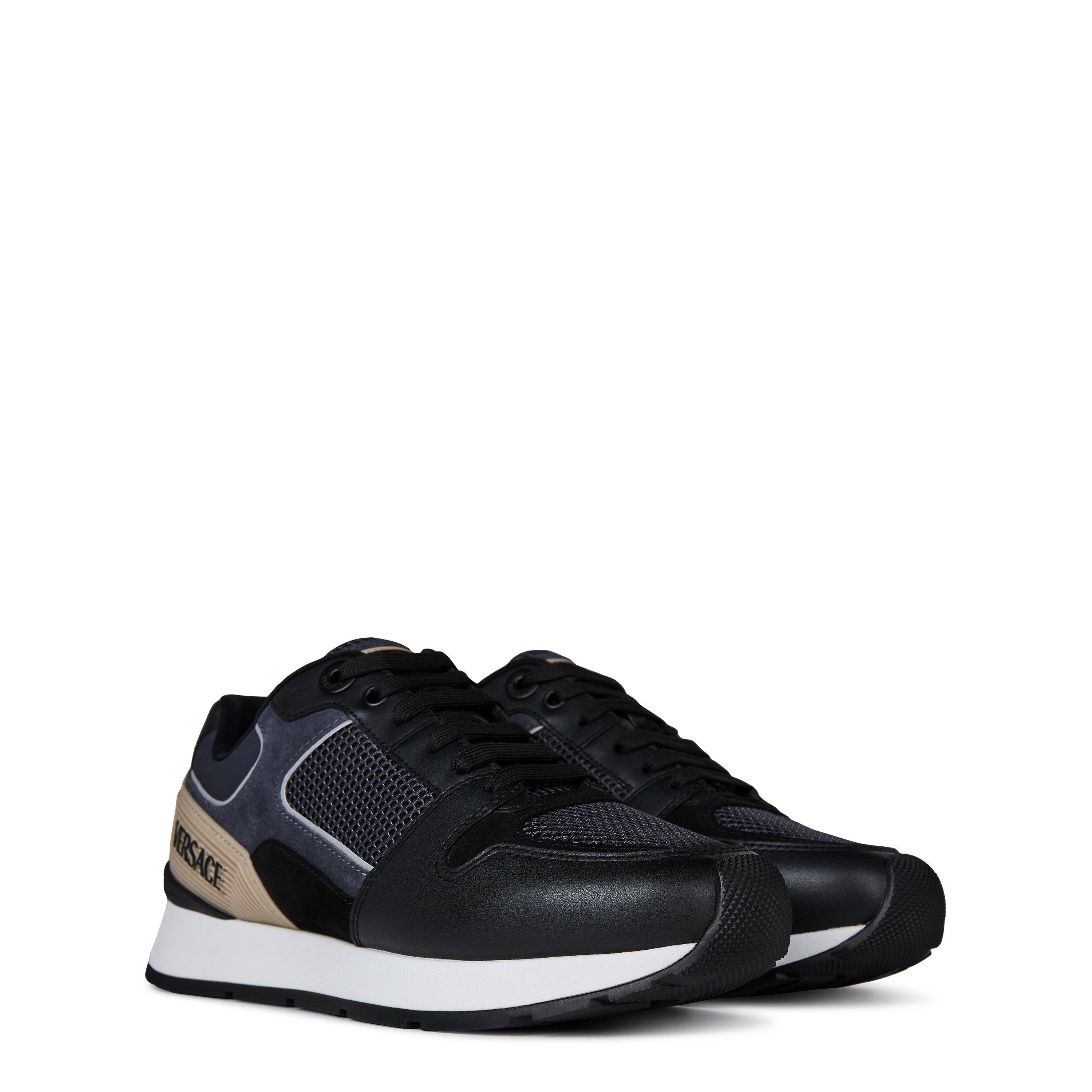 Black - Versace - Men's Milano Low-Top Trainers - 3