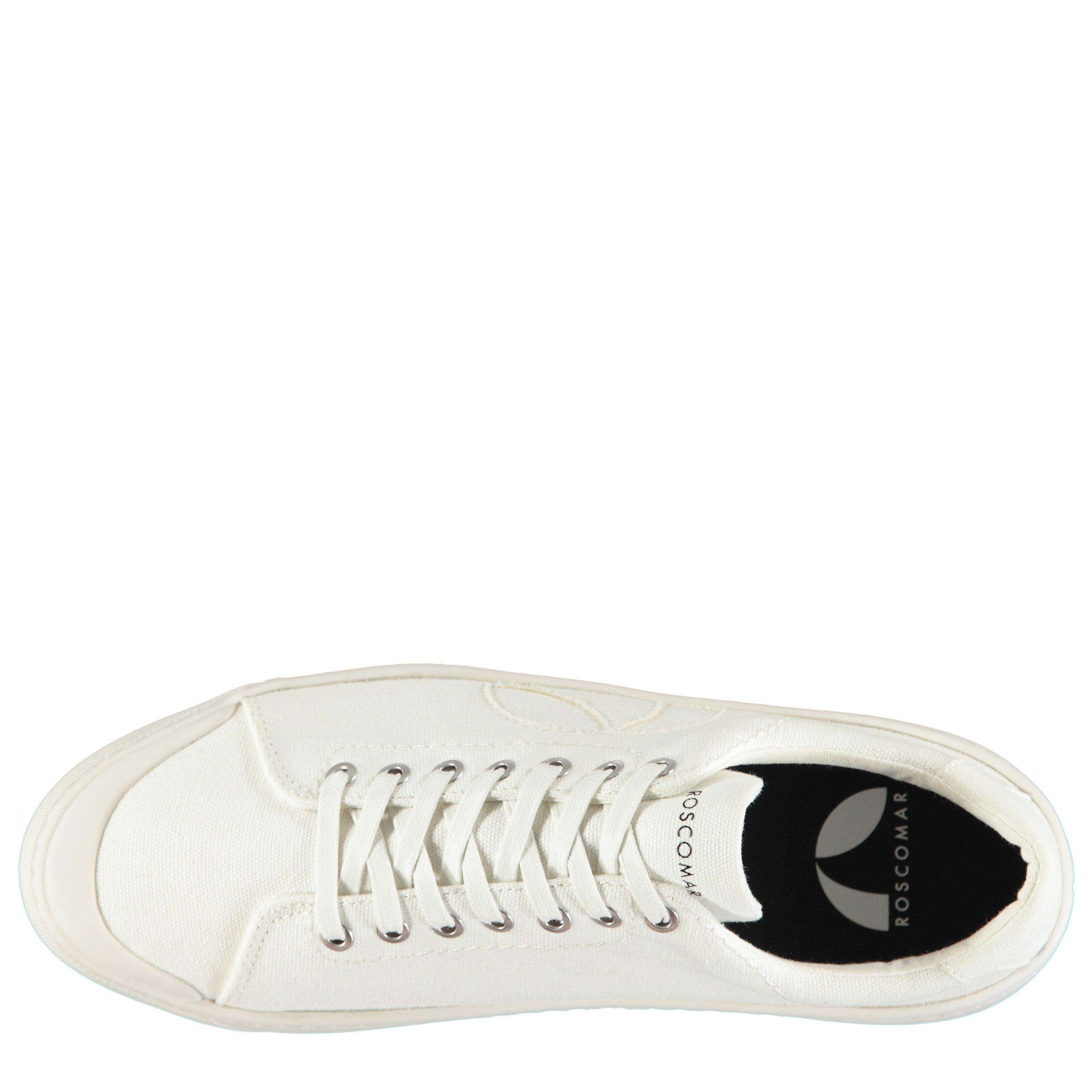 Wht/Wht/Wht - Roscomar - BLVD Canvas Trainers - 3