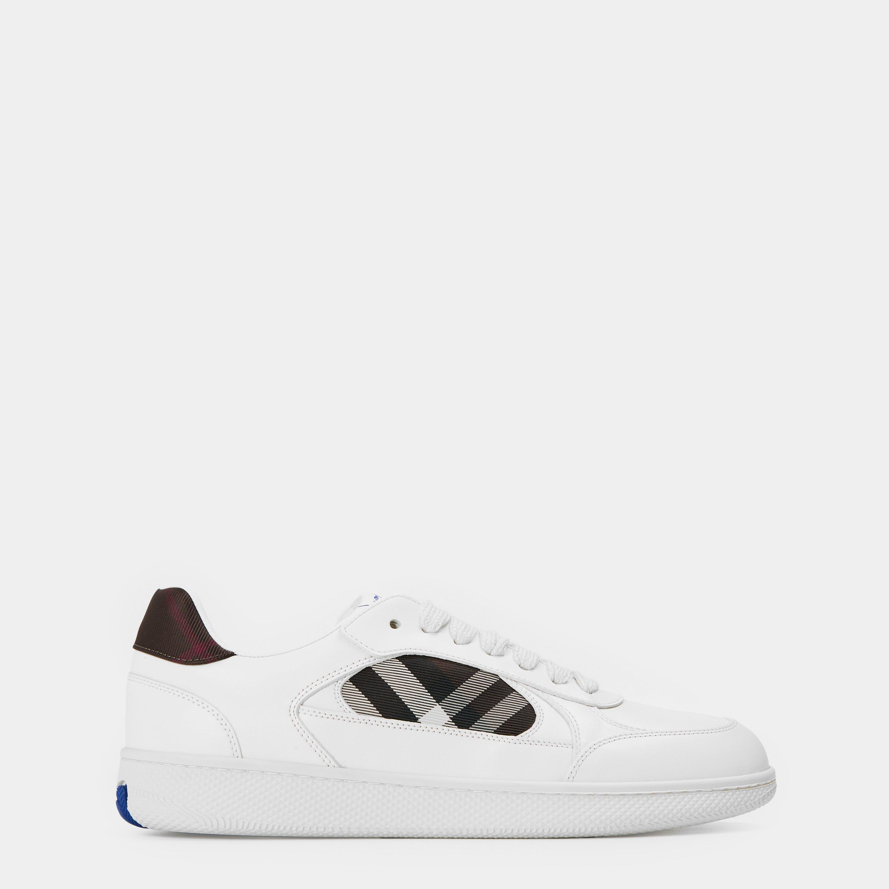 Burberry Terrace Sneakers - White/Brown - Size 7 (41)