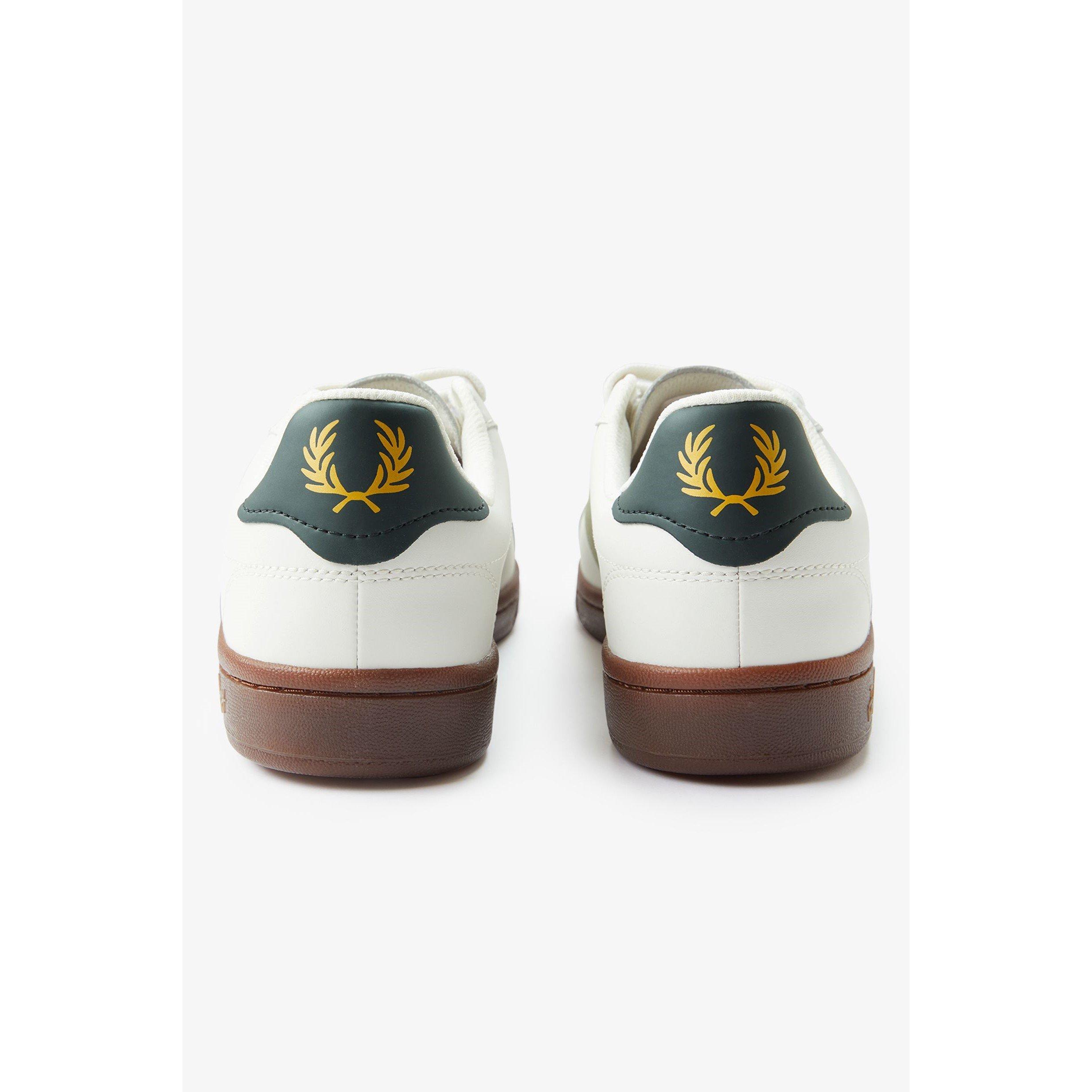 Light Ecru 760 - Fred Perry - Men's Leather Low-Top Trainers - 4