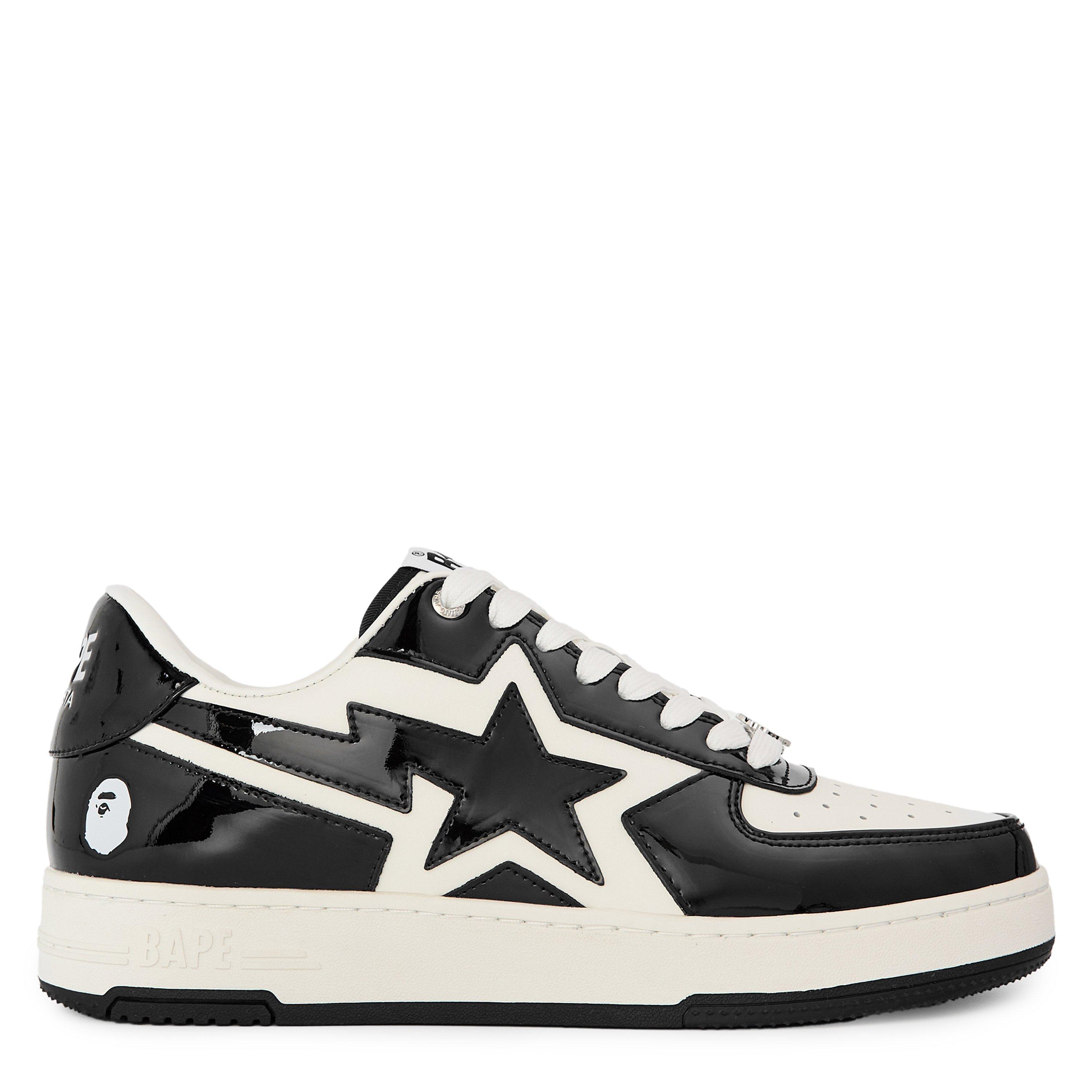 Black/White - A Bathing Ape - Men's Sta Low-Top Trainers - 1