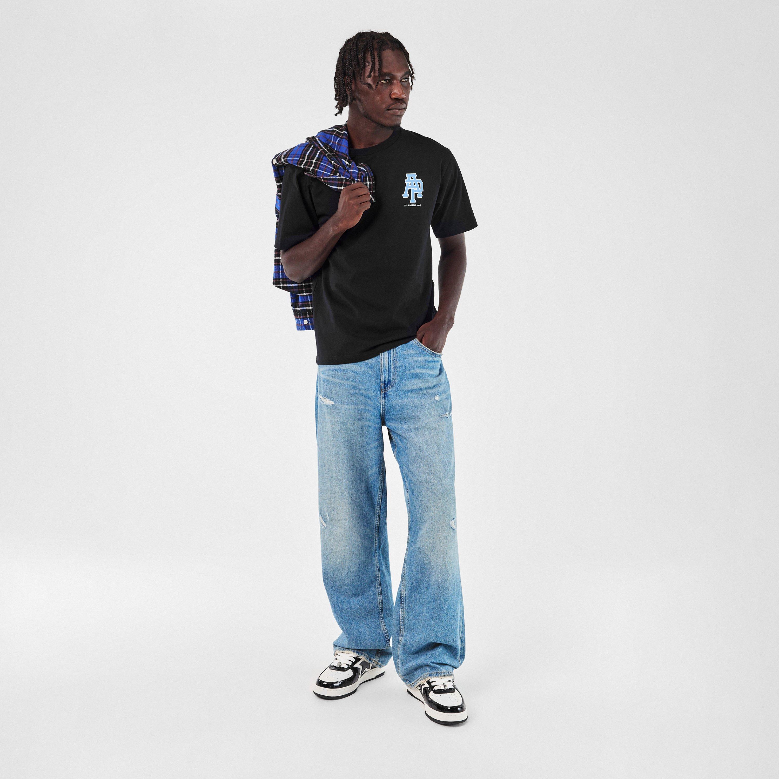 Black/White - A Bathing Ape - Men's Sta Low-Top Trainers - 6