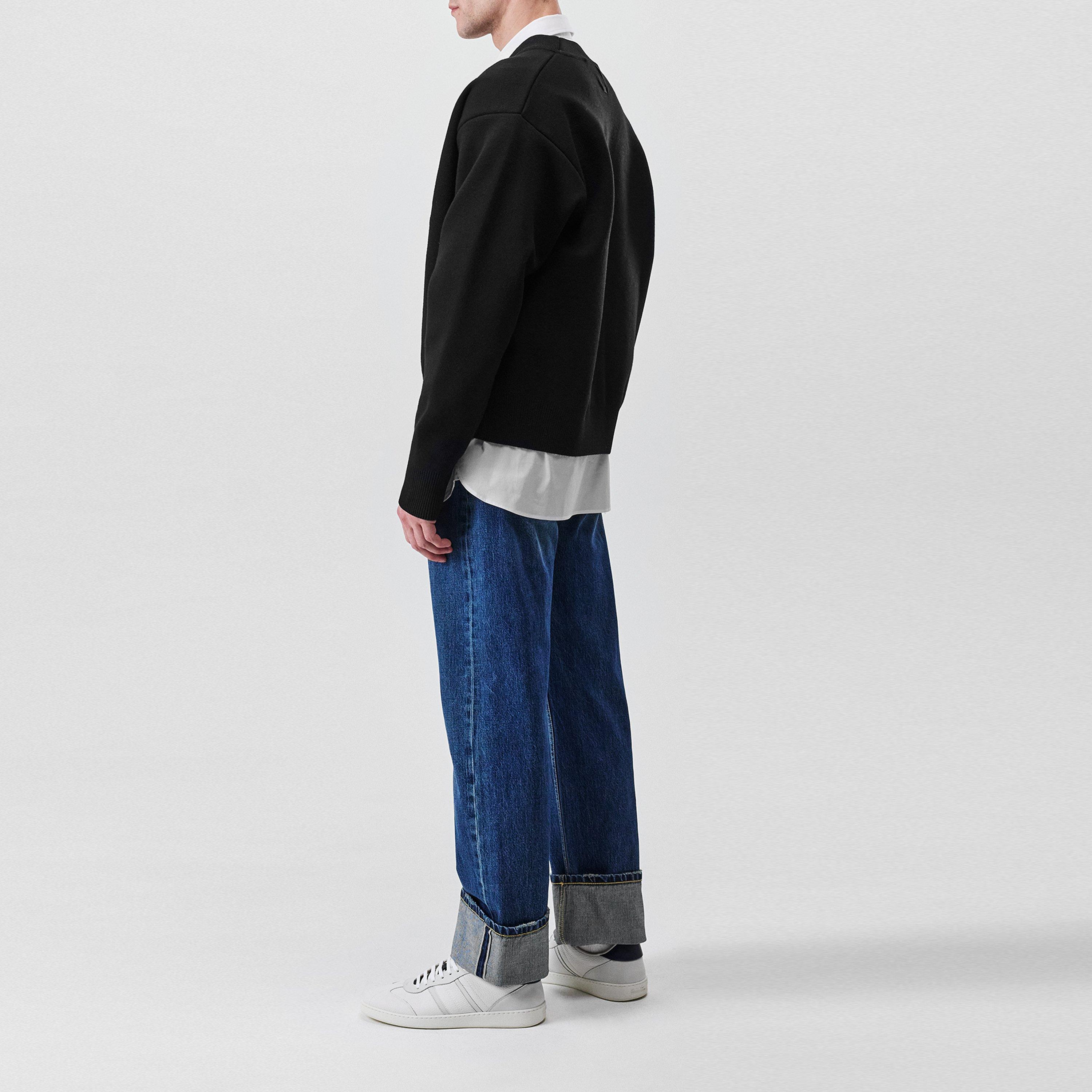 White/Navy - Ferragamo - Mens Achille 1 Low-Top Trainers - 4