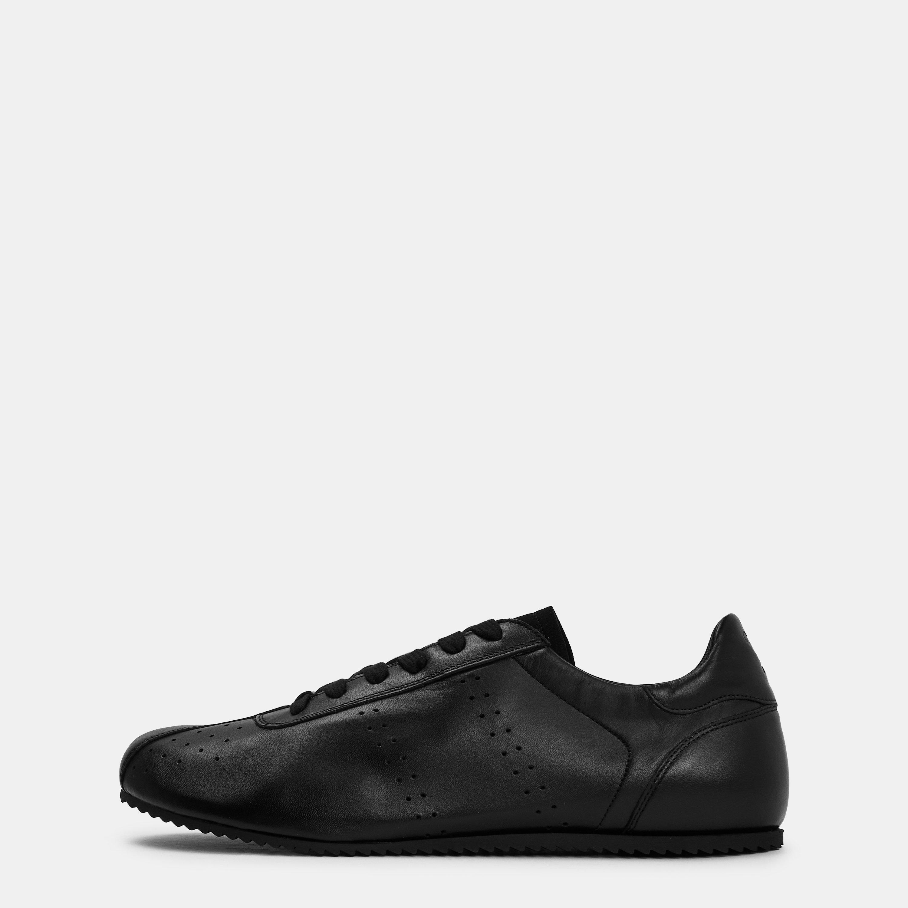 Black - Ami Paris - Men's Nappa Low-Top Trainers - 2