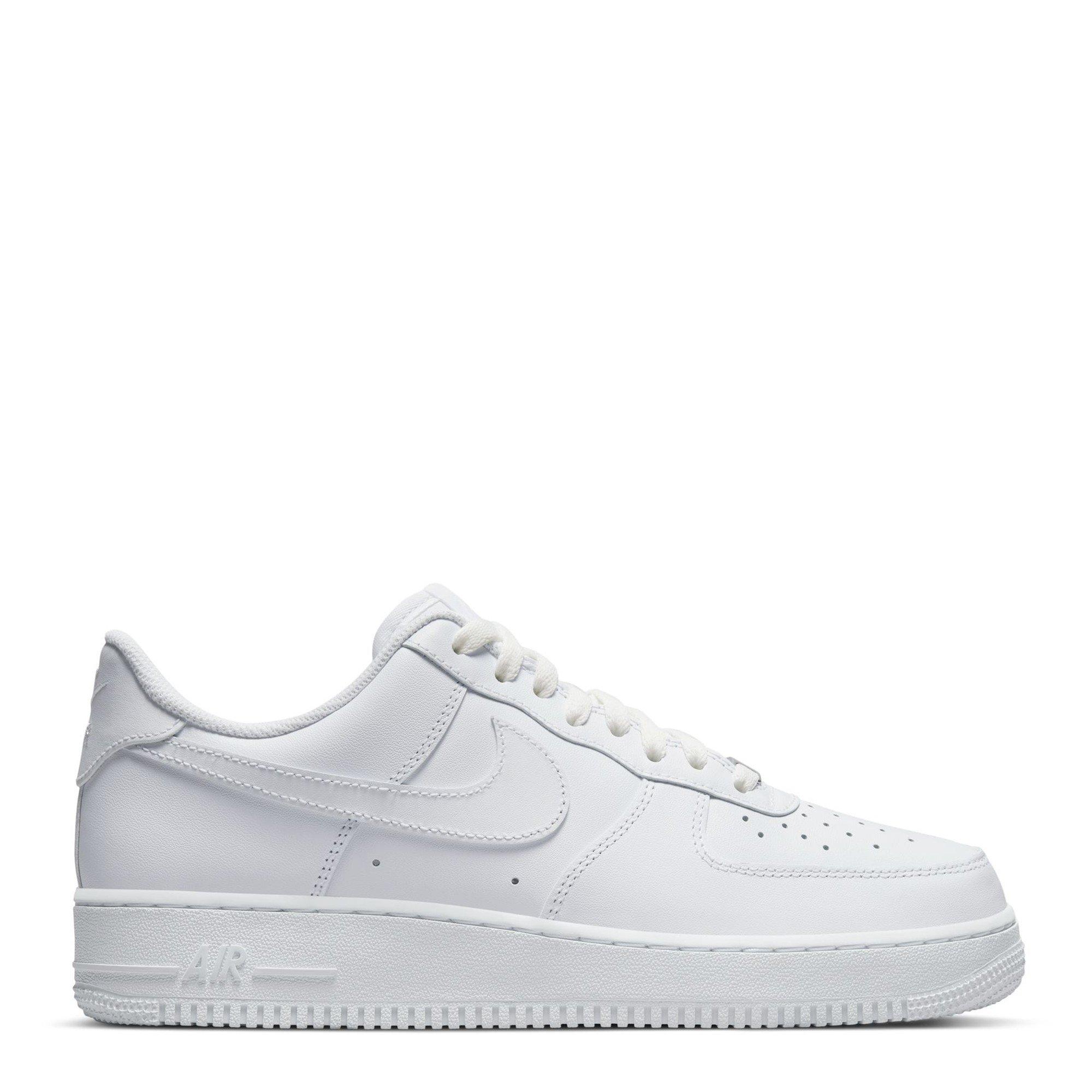 Nike Men's White/White Air Force 1 07 Shoes - 9.5 (44)