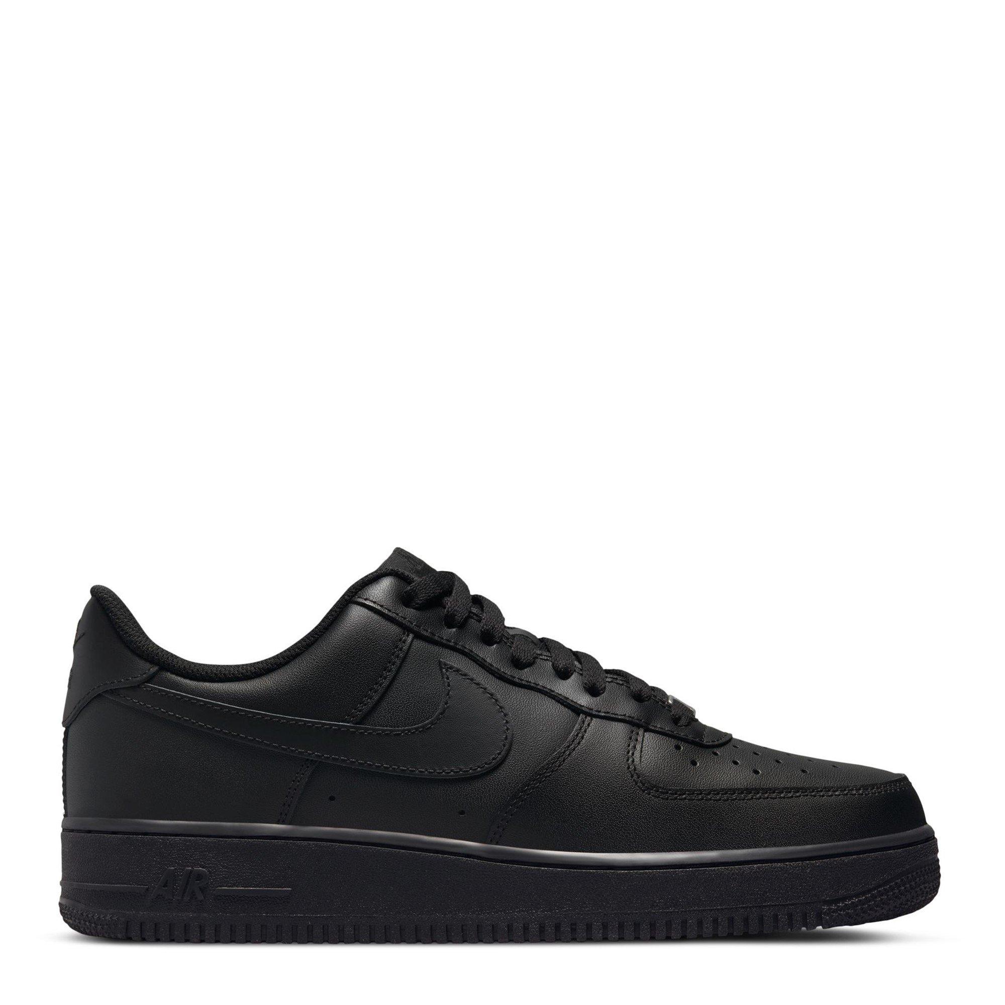 Nike Men's Black/Black Air Force 1 07 Shoes - 11 (46)