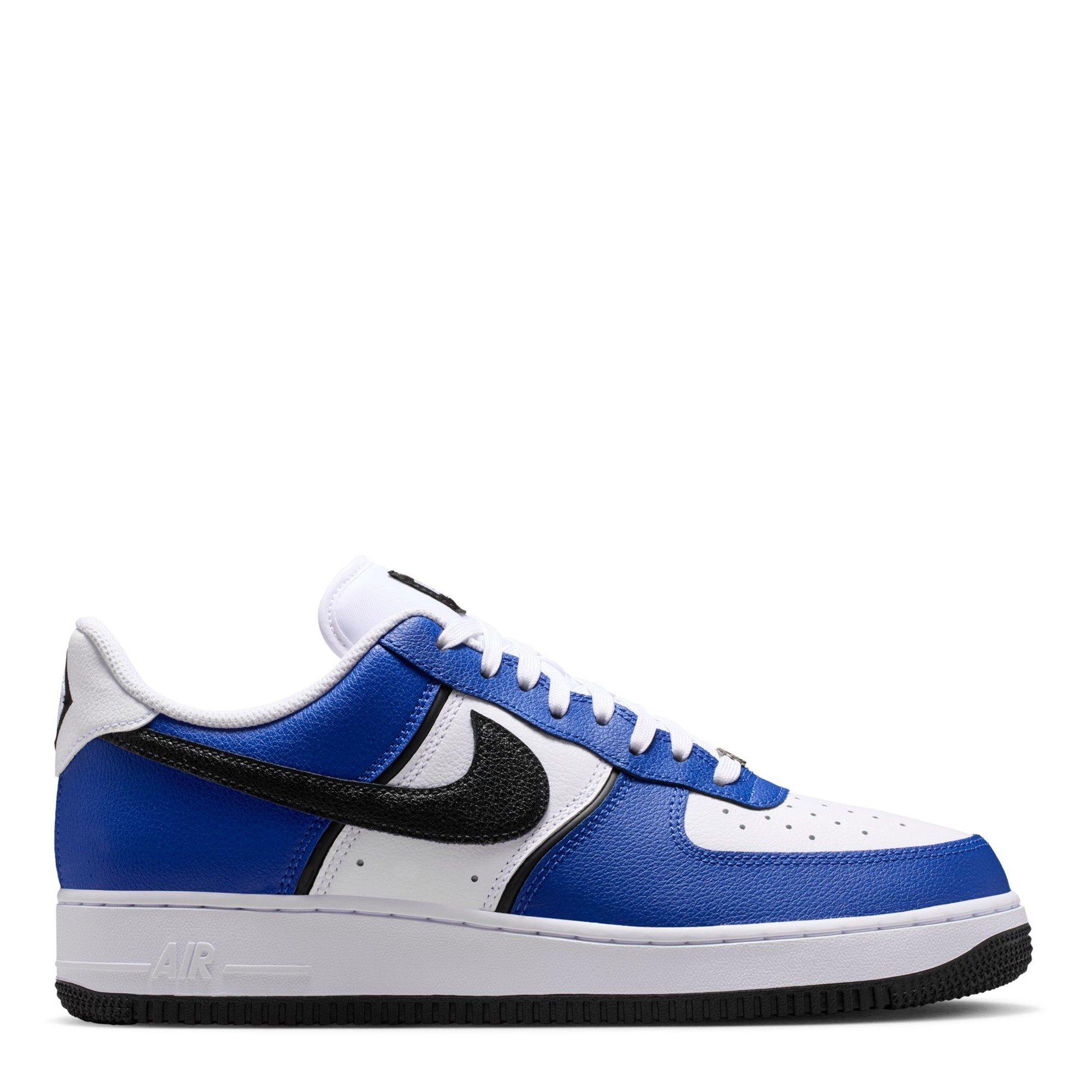 Nike Men's Air Force 1 07 Shoes - Royal/Black - 8 (42)