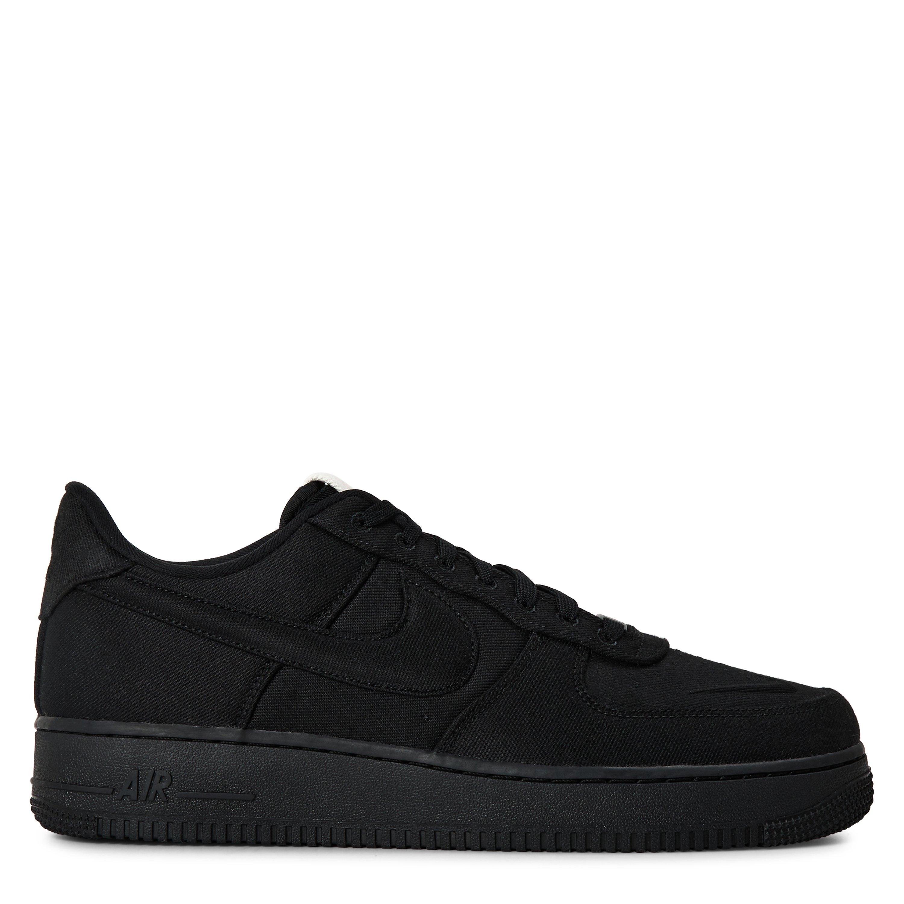 Nike Men's Air Force 1 07 Shoes - Black/Black - 11 (46)