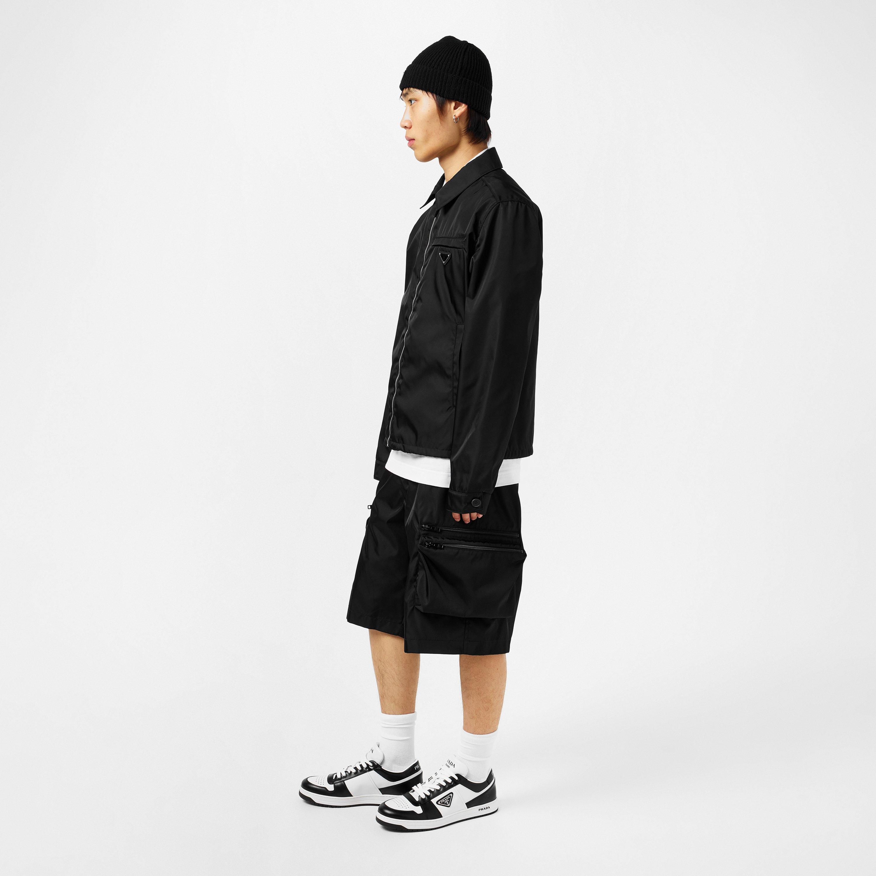 White/Black - Prada - Men'S Downtown Leather Low Top Trainers - 7