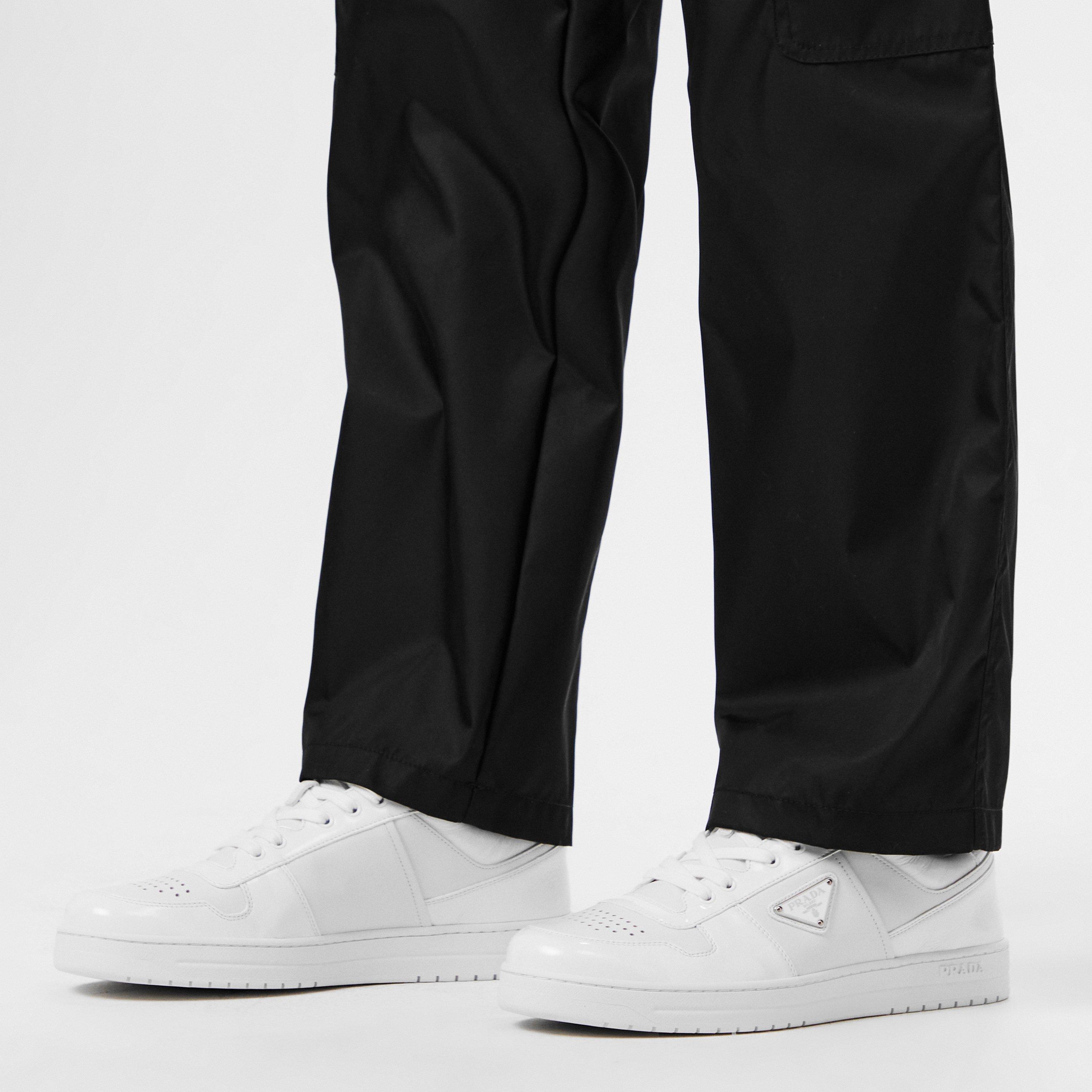 White/White - Prada - Men'S Downtown Leather Low Top Trainers - 2