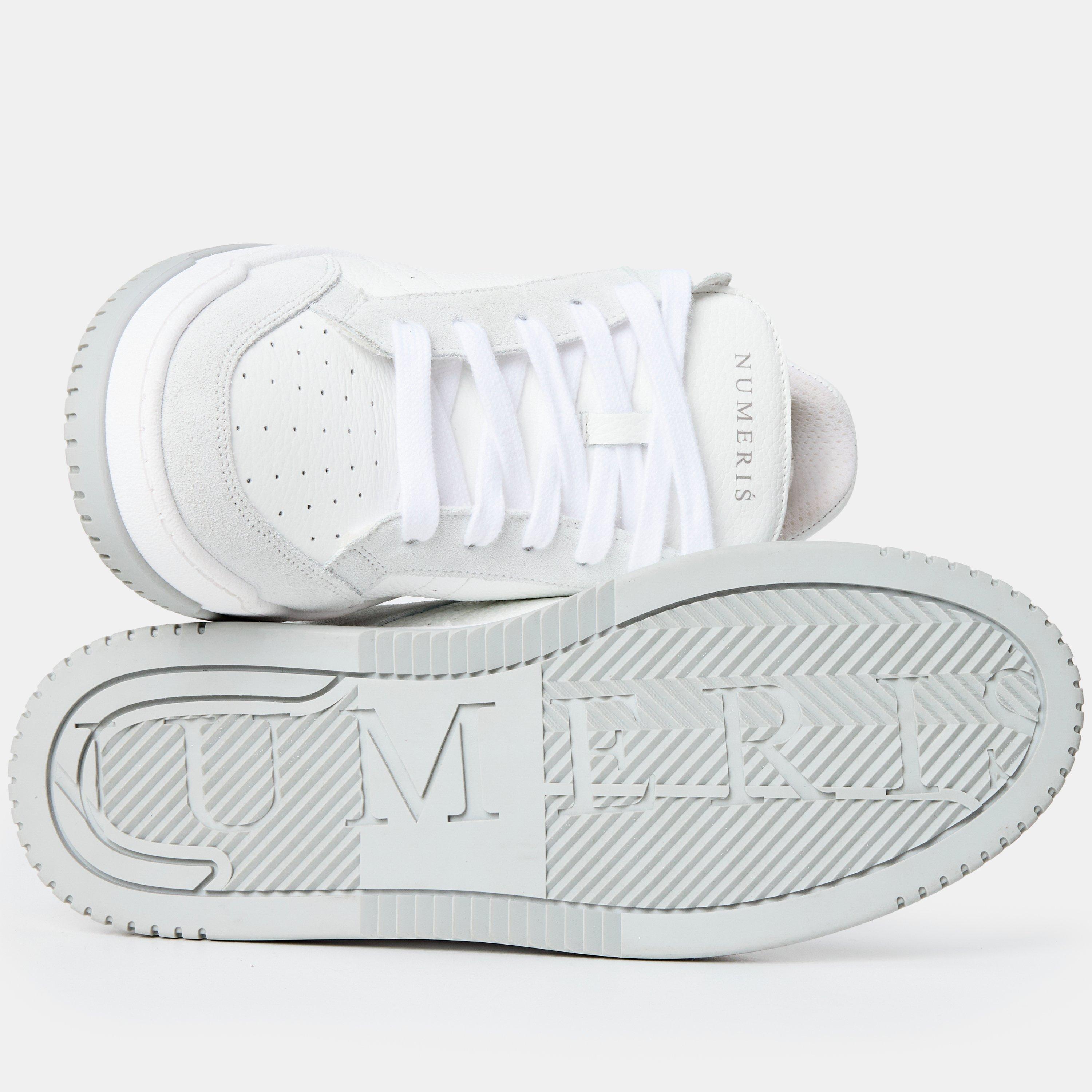 Grey/White - Numeris - Men's Low Trainers - 4