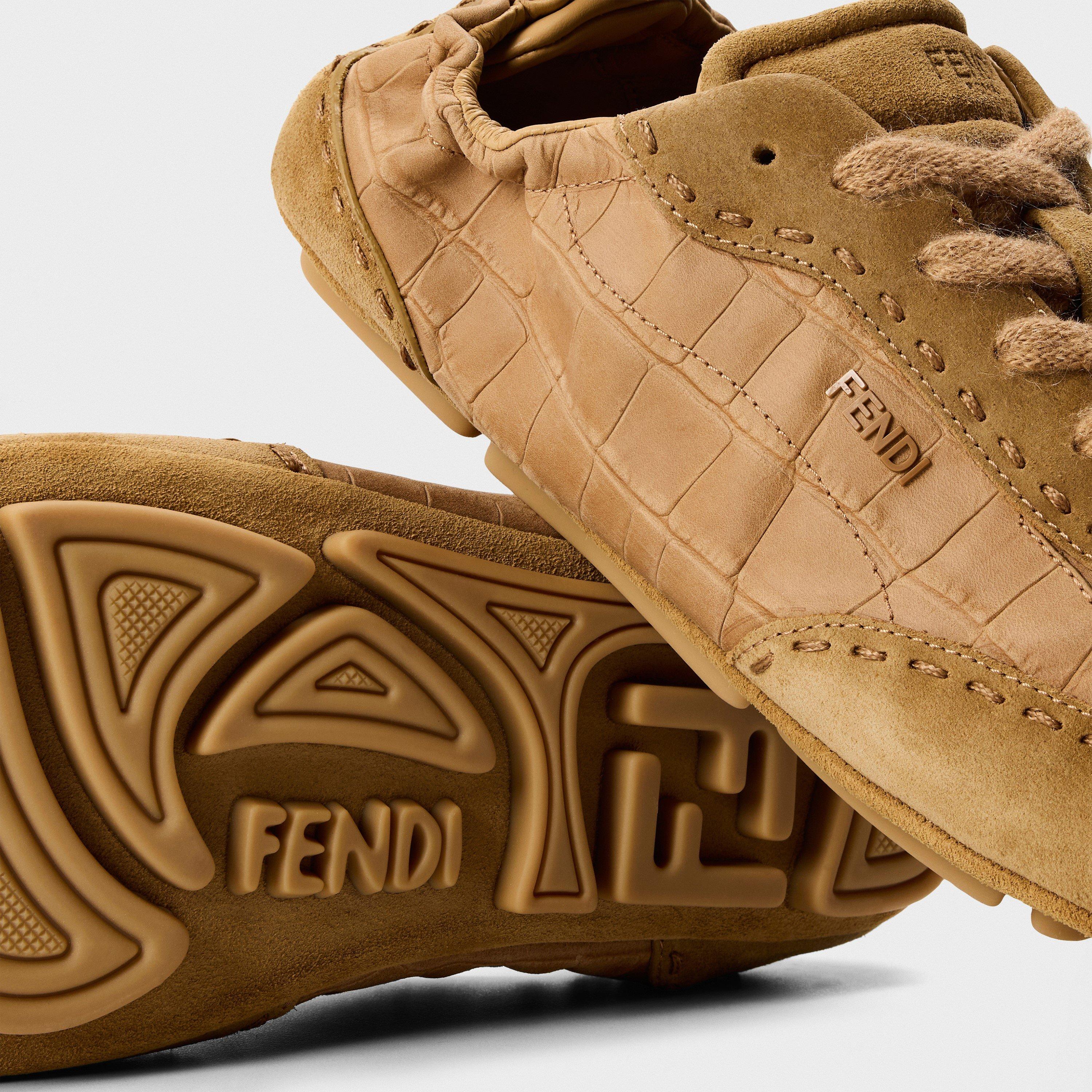 Beige - Fendi - Men's Low Trainers - 4