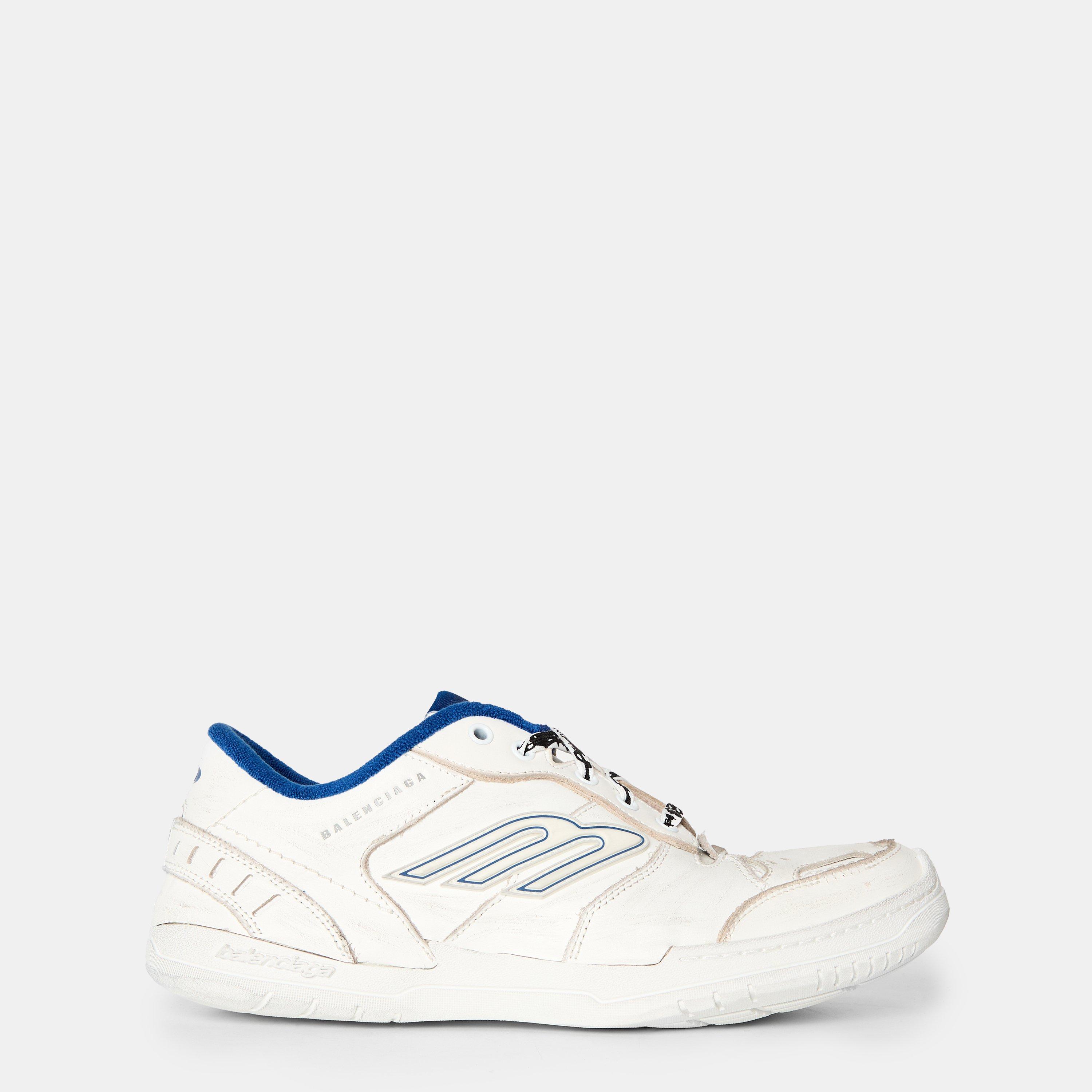 Balenciaga Men's Bal Hamptons Low-Top Trainers - White/Blu - 11 (45)