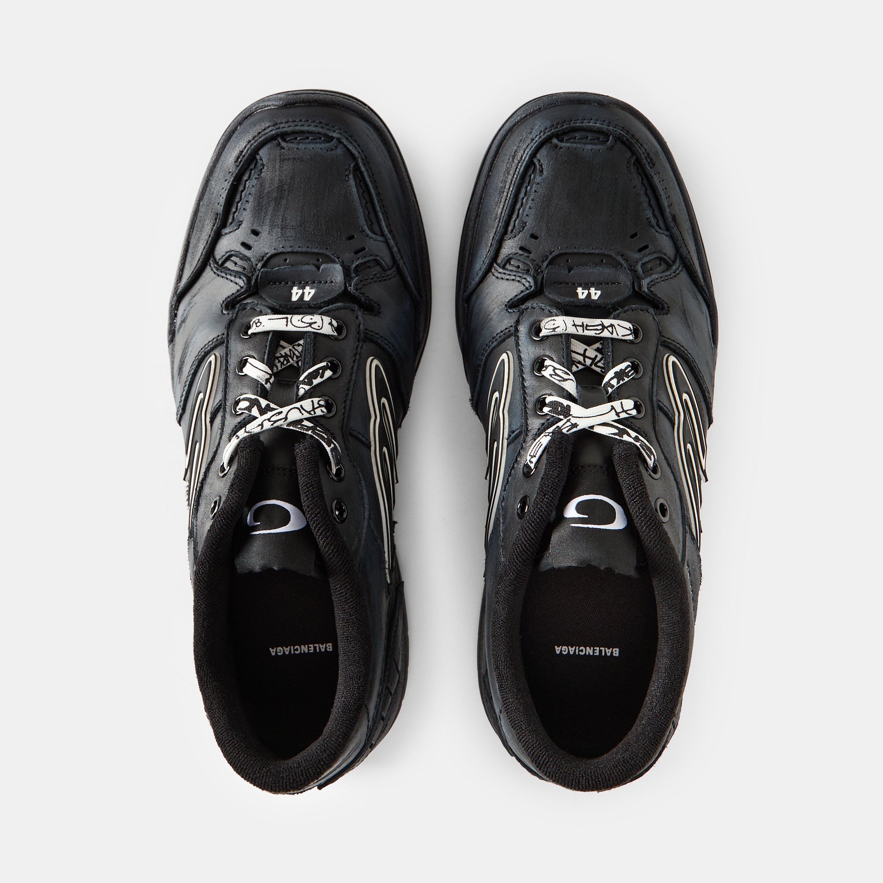 Black - Balenciaga - Men's Bal Hamptons Low-Top Trainers - 5