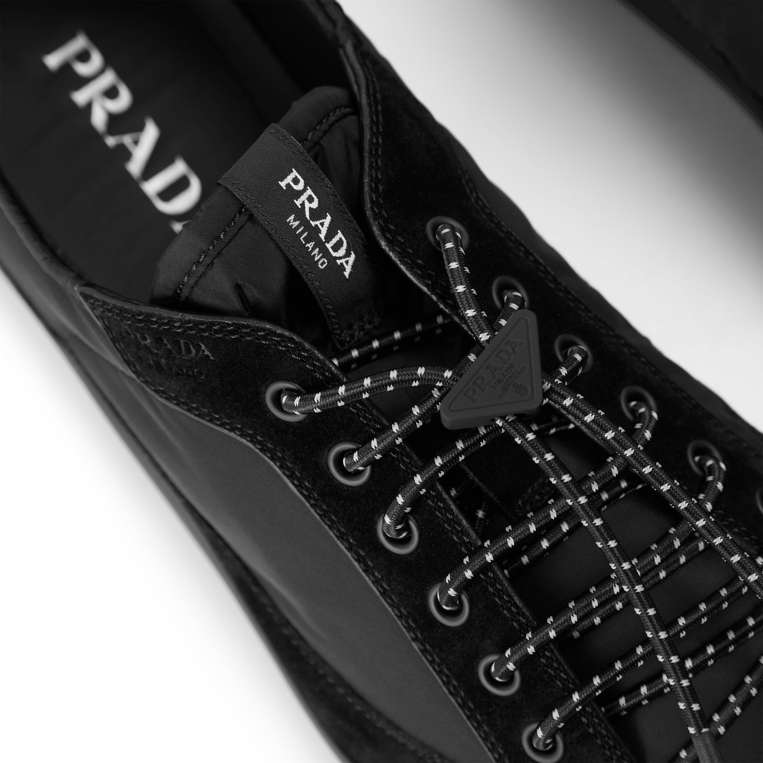 Black - Prada - Men's Speedrock Nyl Low-Top Trainers - 3