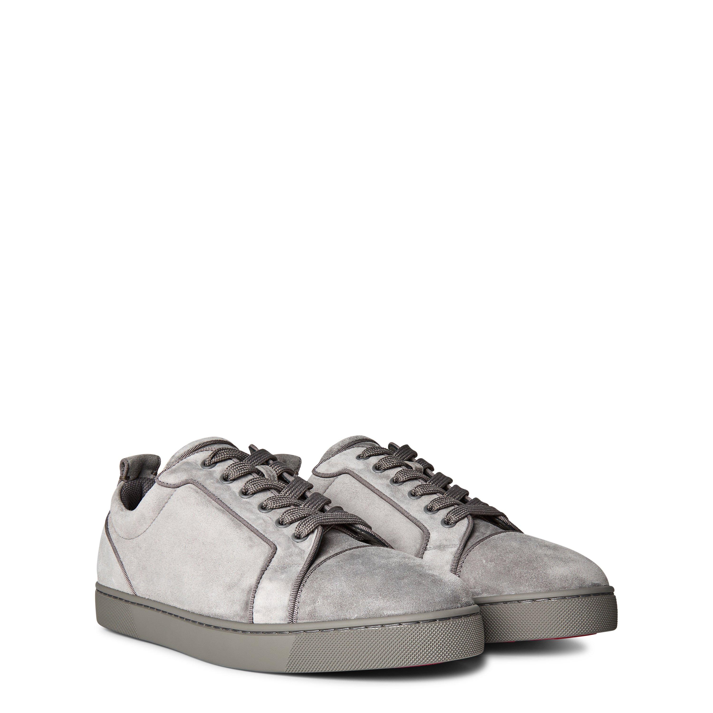 Smoke Grey - Christian Louboutin - Men's Louis Orlato Leather Trainers - 4