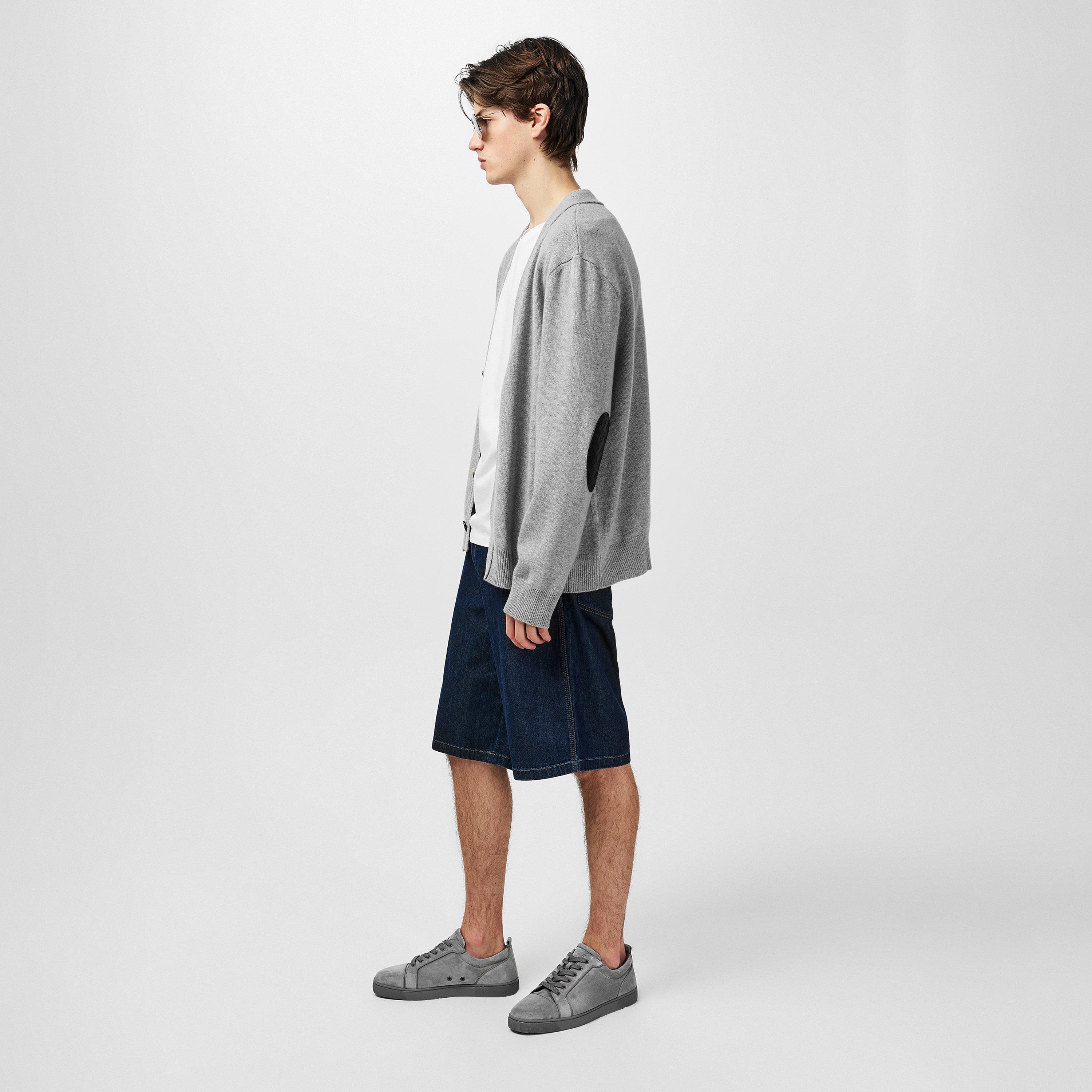 Smoke Grey - Christian Louboutin - Men's Louis Orlato Leather Trainers - 7