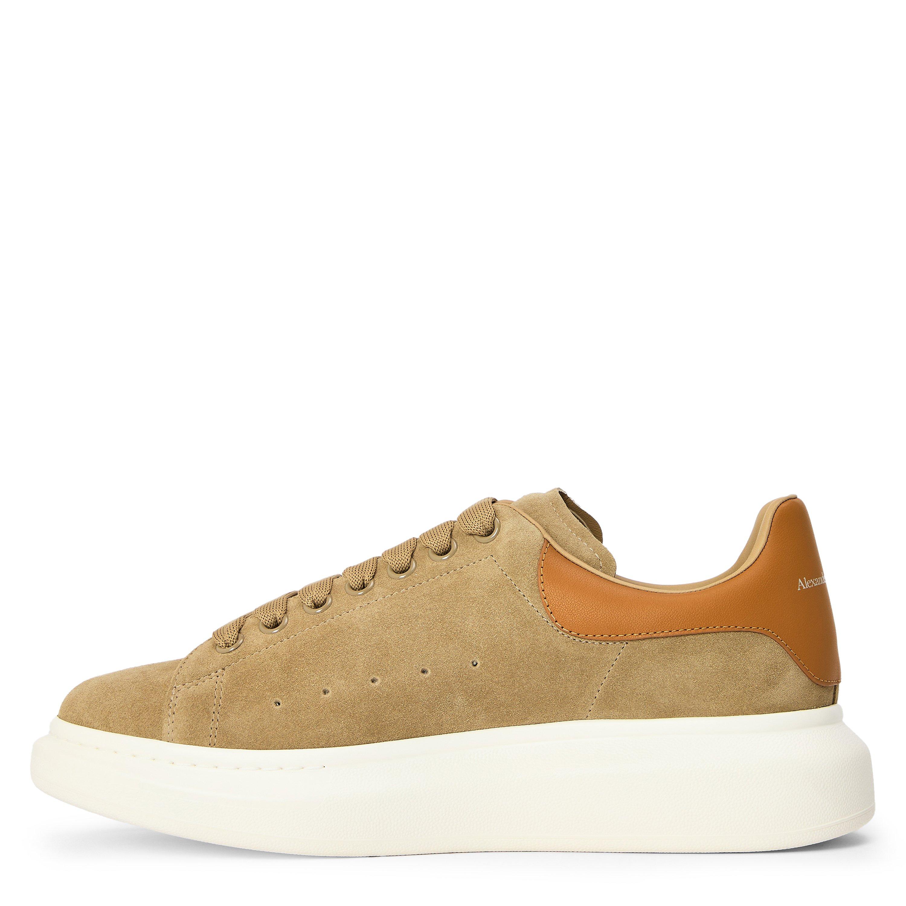 Rock/Caramel - Alexander McQueen - Men's Oversized Leather Trainers - 2