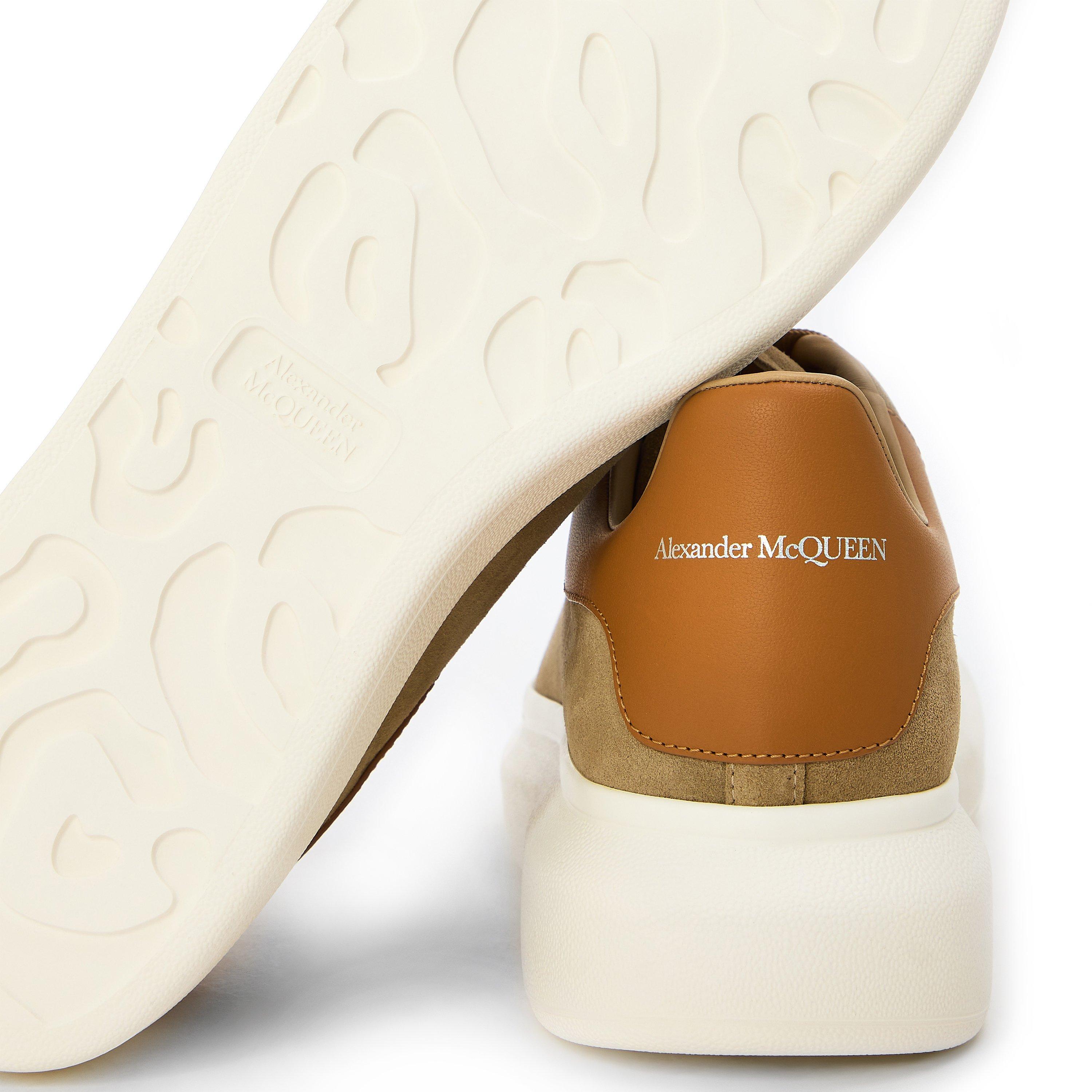 Rock/Caramel - Alexander McQueen - Men's Oversized Leather Trainers - 4