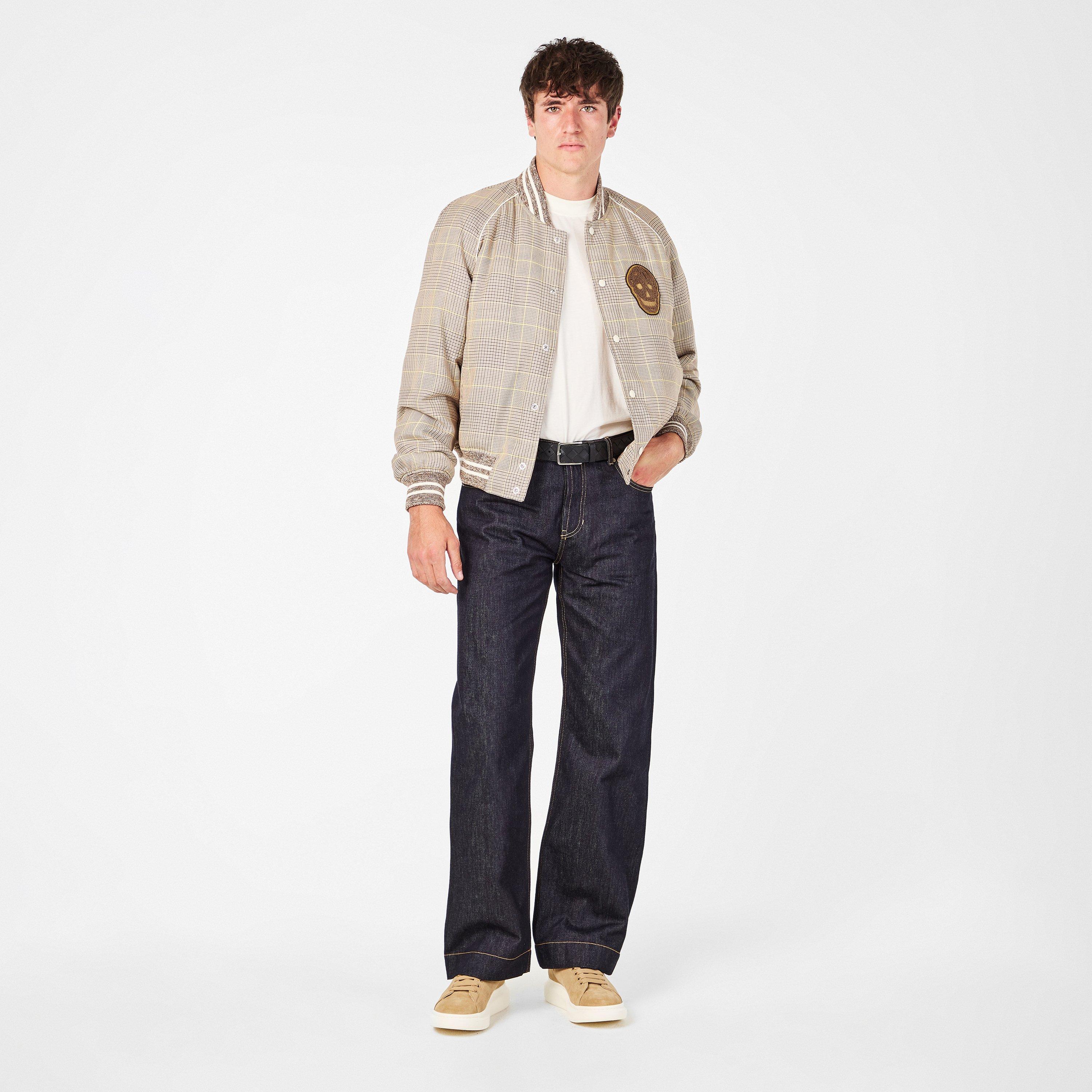 Rock/Caramel - Alexander McQueen - Men's Oversized Leather Trainers - 6
