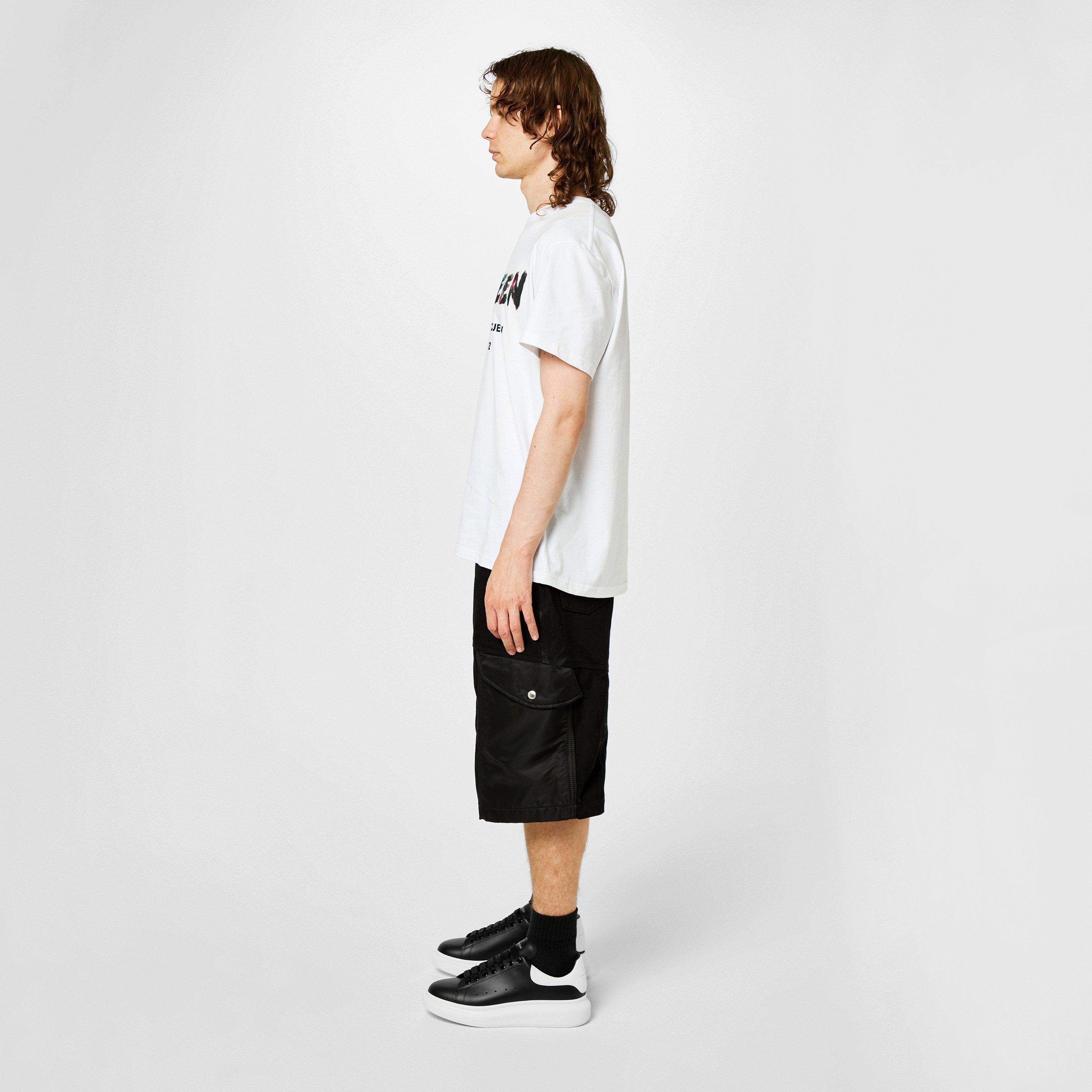 Blk/WhtTab 1070 - Alexander McQueen - Men's Oversized Leather Trainers - 6