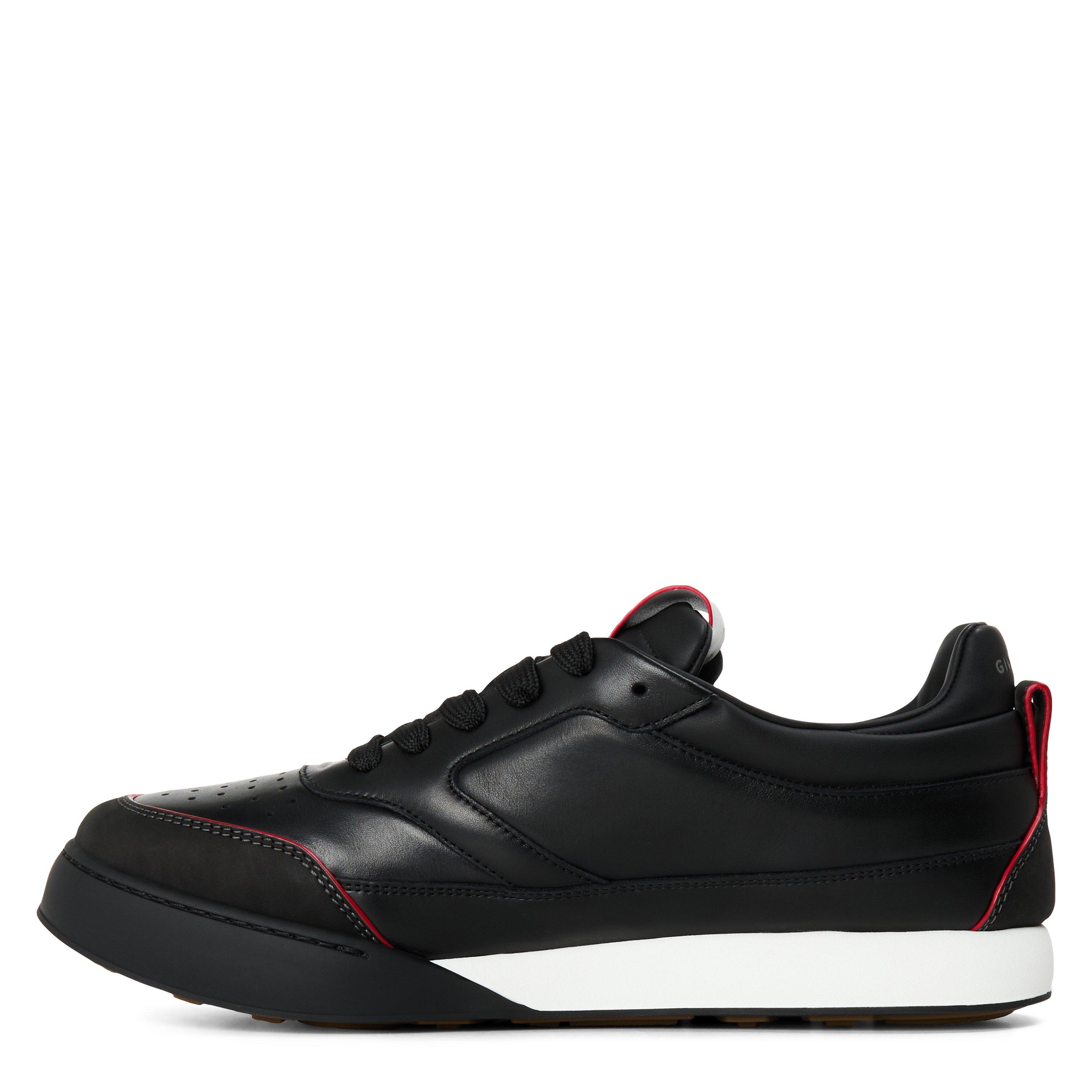 Black/Burgundy - GIVENCHY - Men's Yard Leather Low-Top Trainers - 2