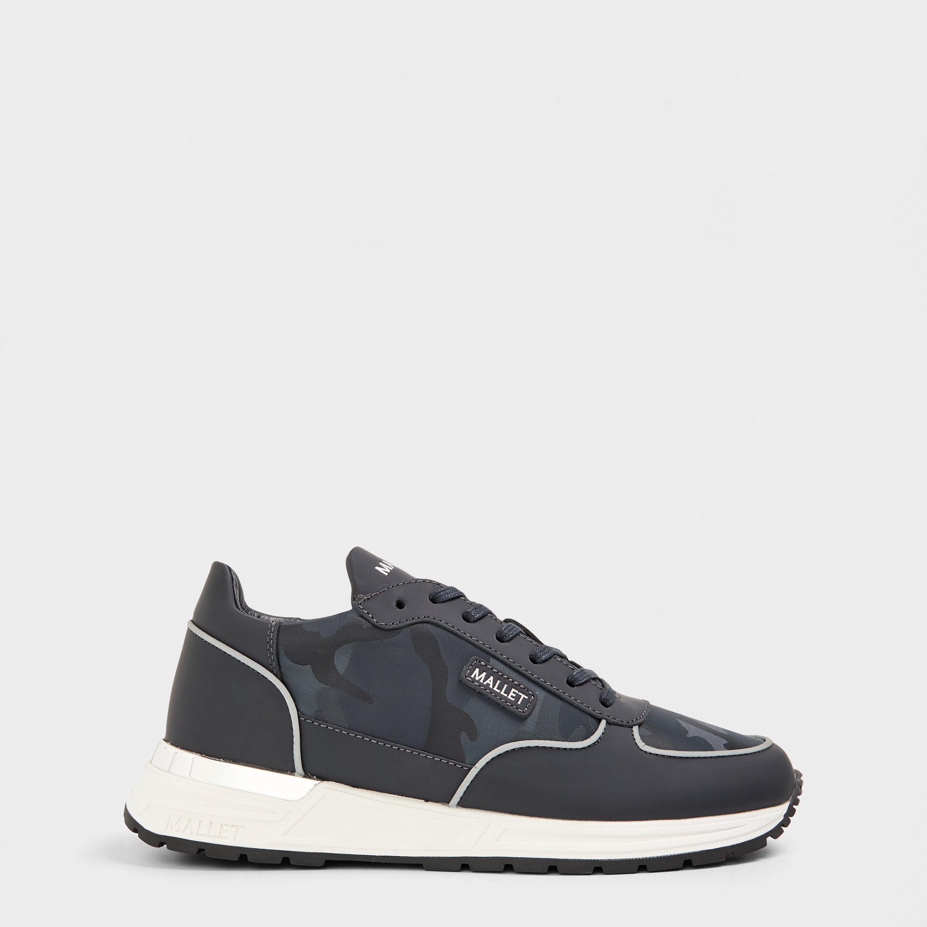 Mallet Men's Popham Lite Lightweight Low-Top Trainers - Navy Camo - 6 (40)
