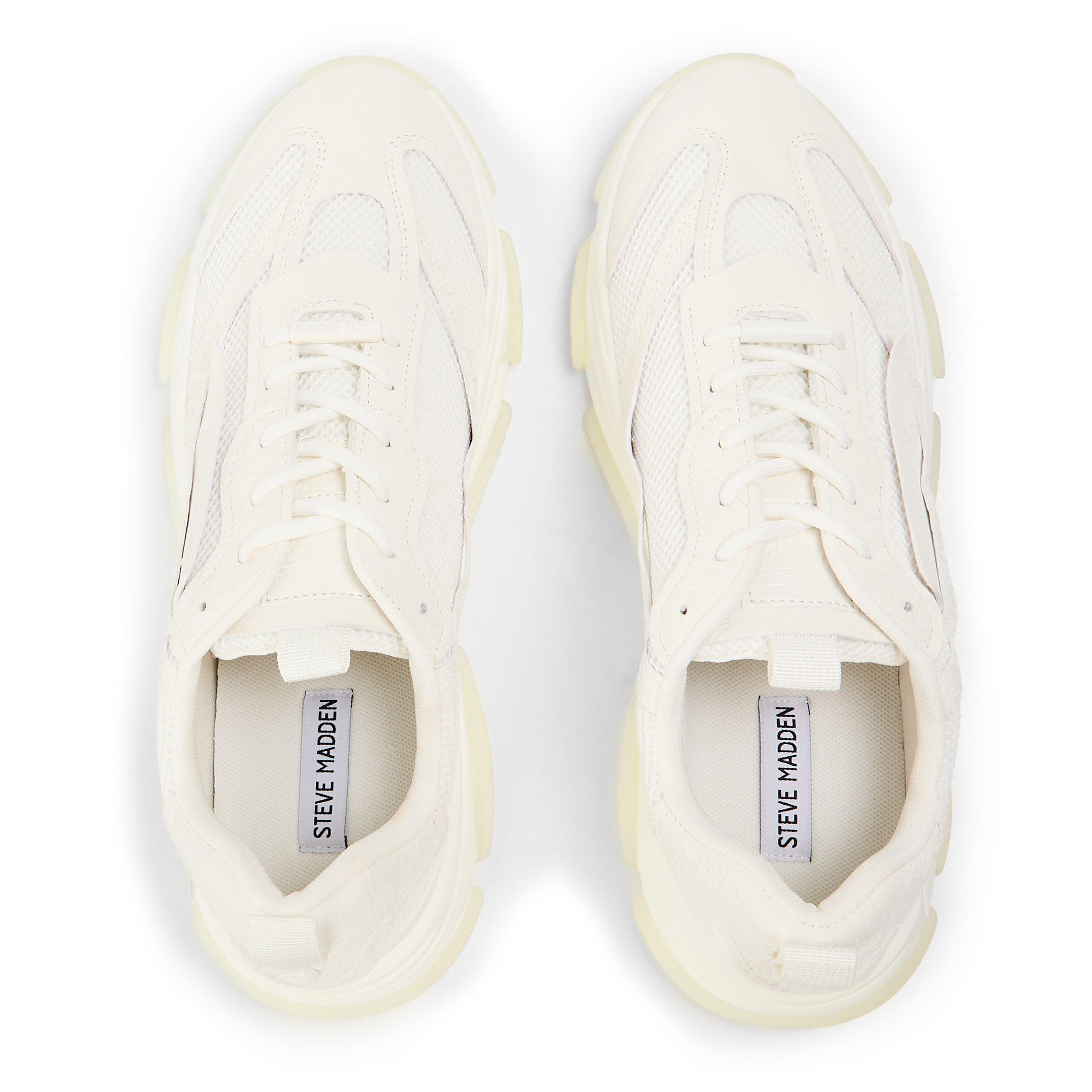 White/White - Steve Madden - Men's Possess Low-Top Trainers - 4