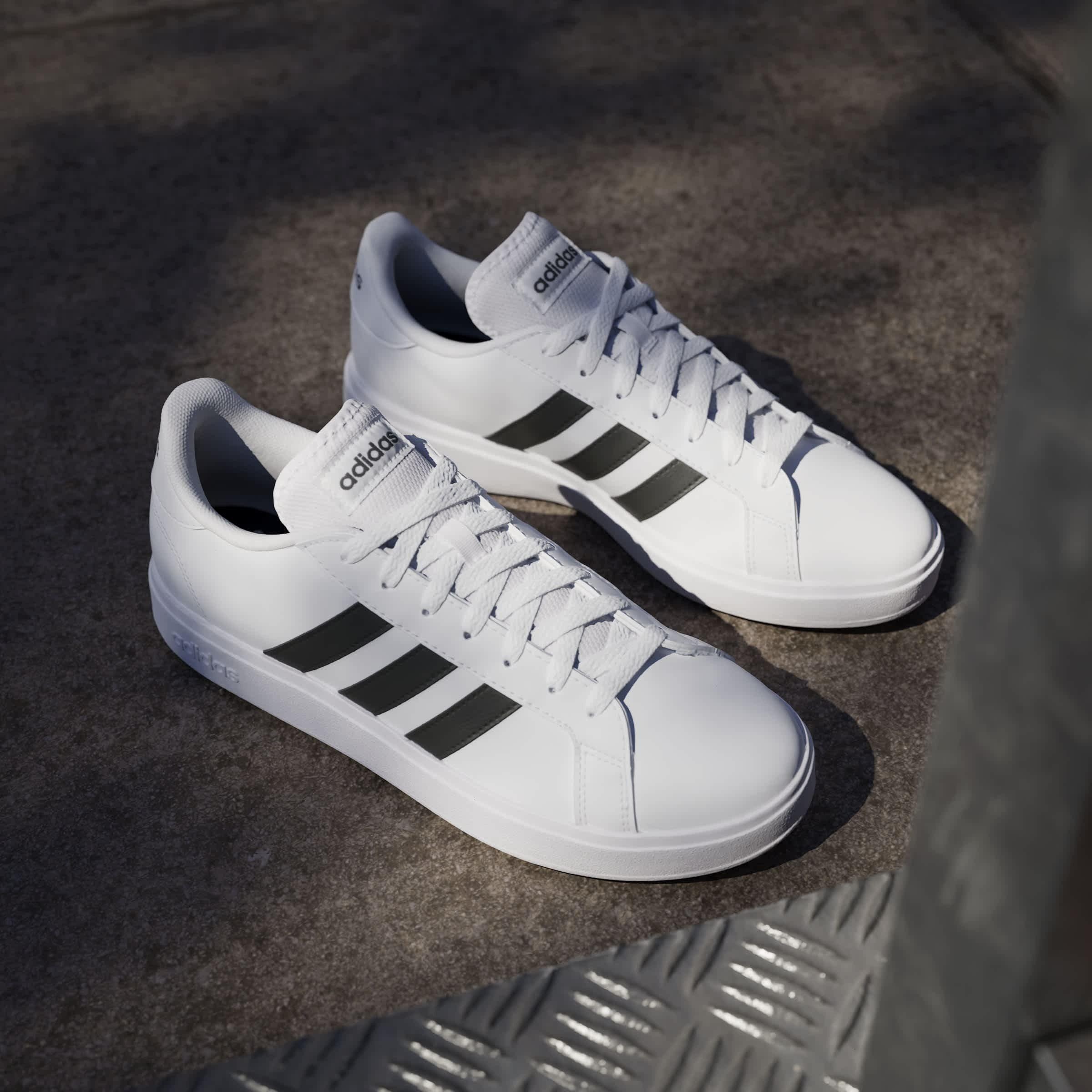 Wit/Zwart - adidas - adidas Grand Court Base 2.0 - 11