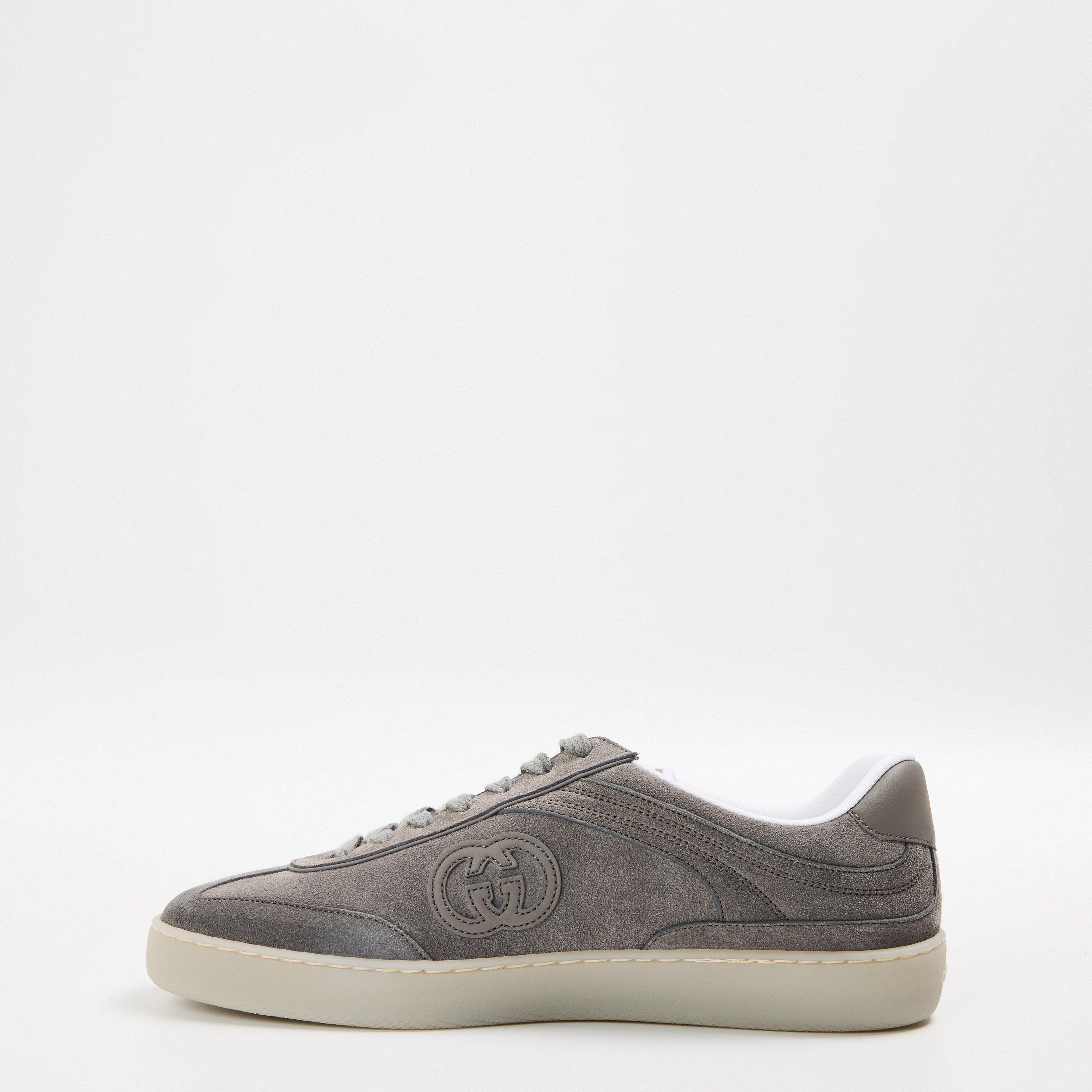 Beige - Gucci - Men's Suede Sneak Low-Top Trainers - 2