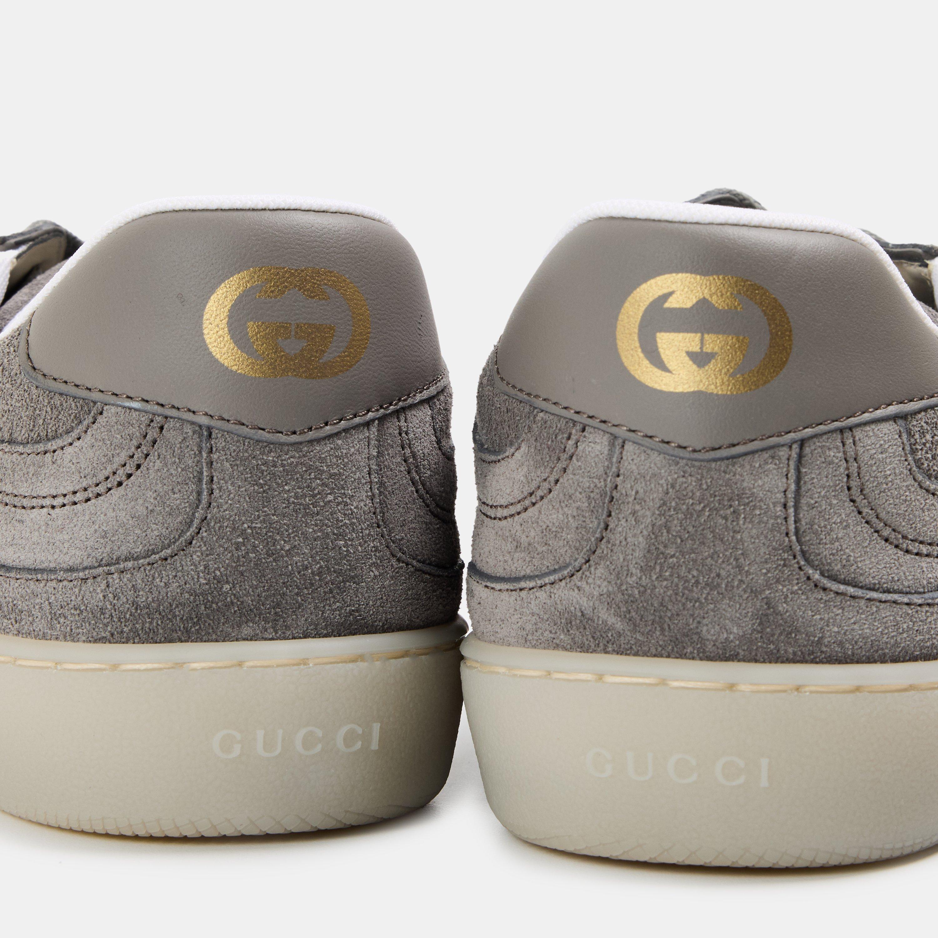 Beige - Gucci - Men's Suede Sneak Low-Top Trainers - 3