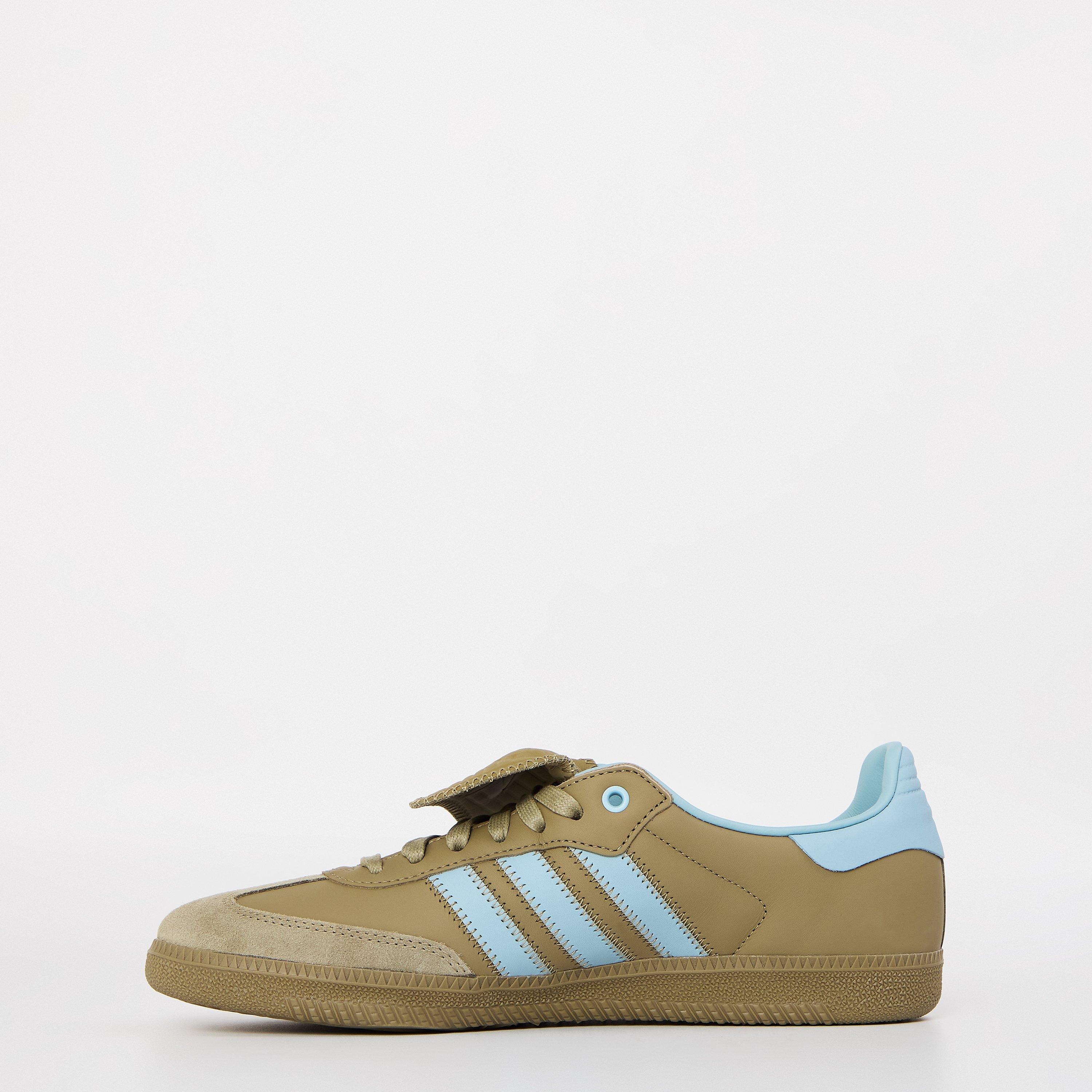 Ash Grey/Green - adidas Originals - Samba Low-Top Trainers - 2