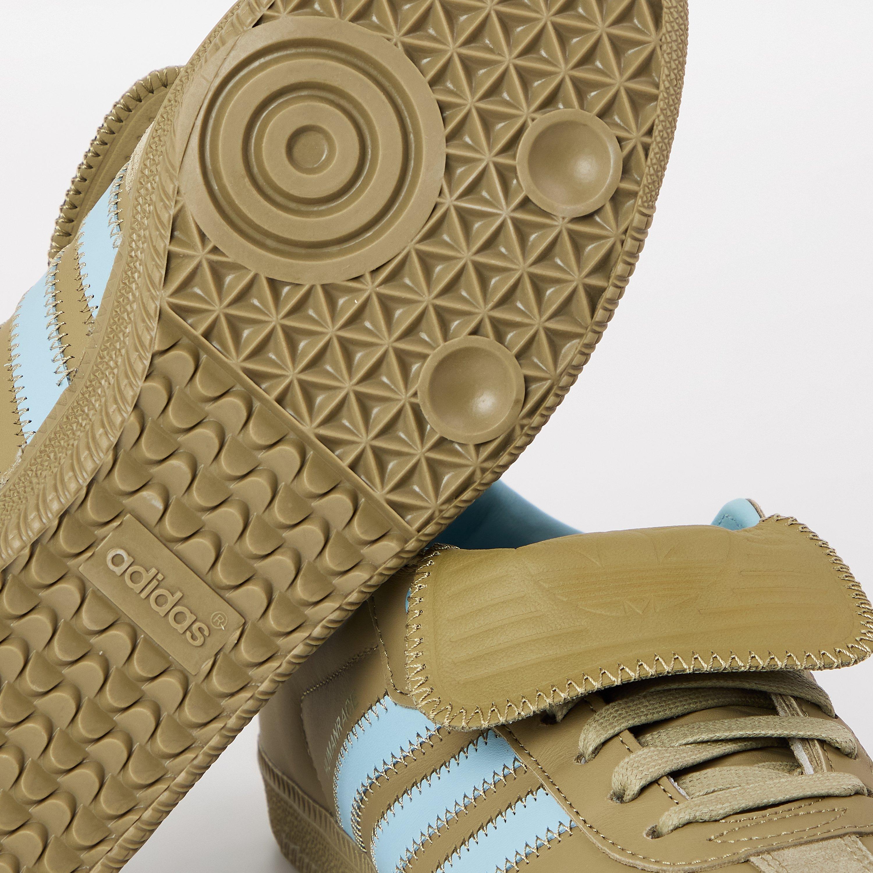 Ash Grey/Green - adidas Originals - Samba Low-Top Trainers - 3